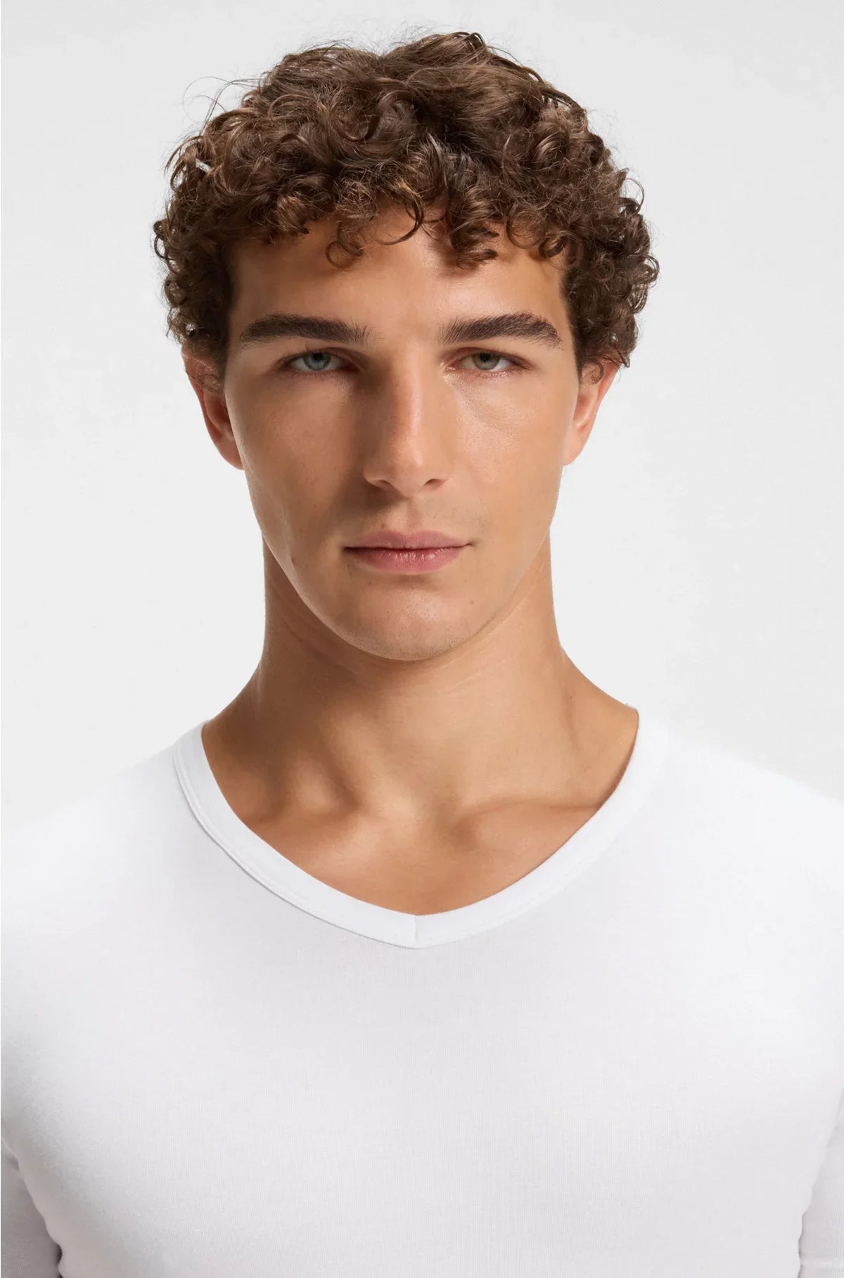 TWO-PACK OF SLIM-FIT T-SHIRTS IN STRETCH COTTON