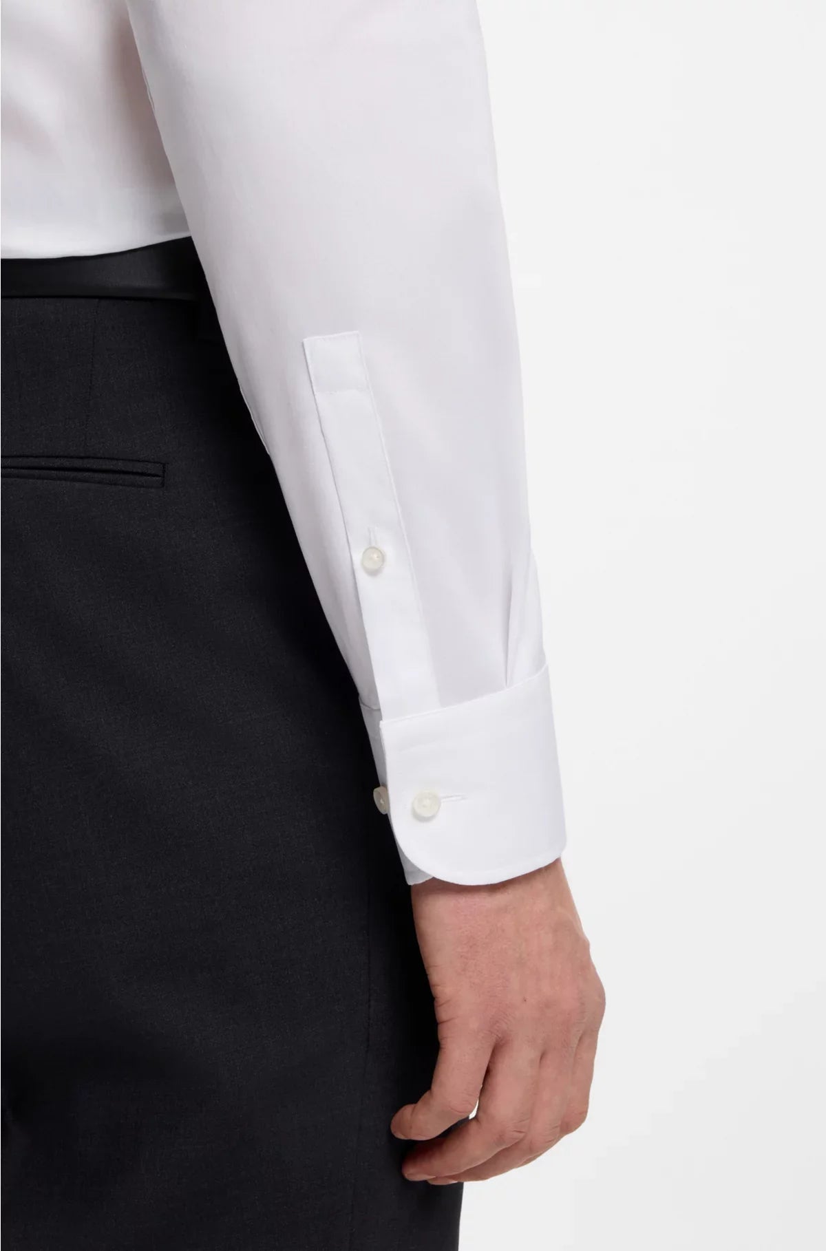 SLIM-FIT SHIRT IN EASY-IRON COTTON POPLIN
