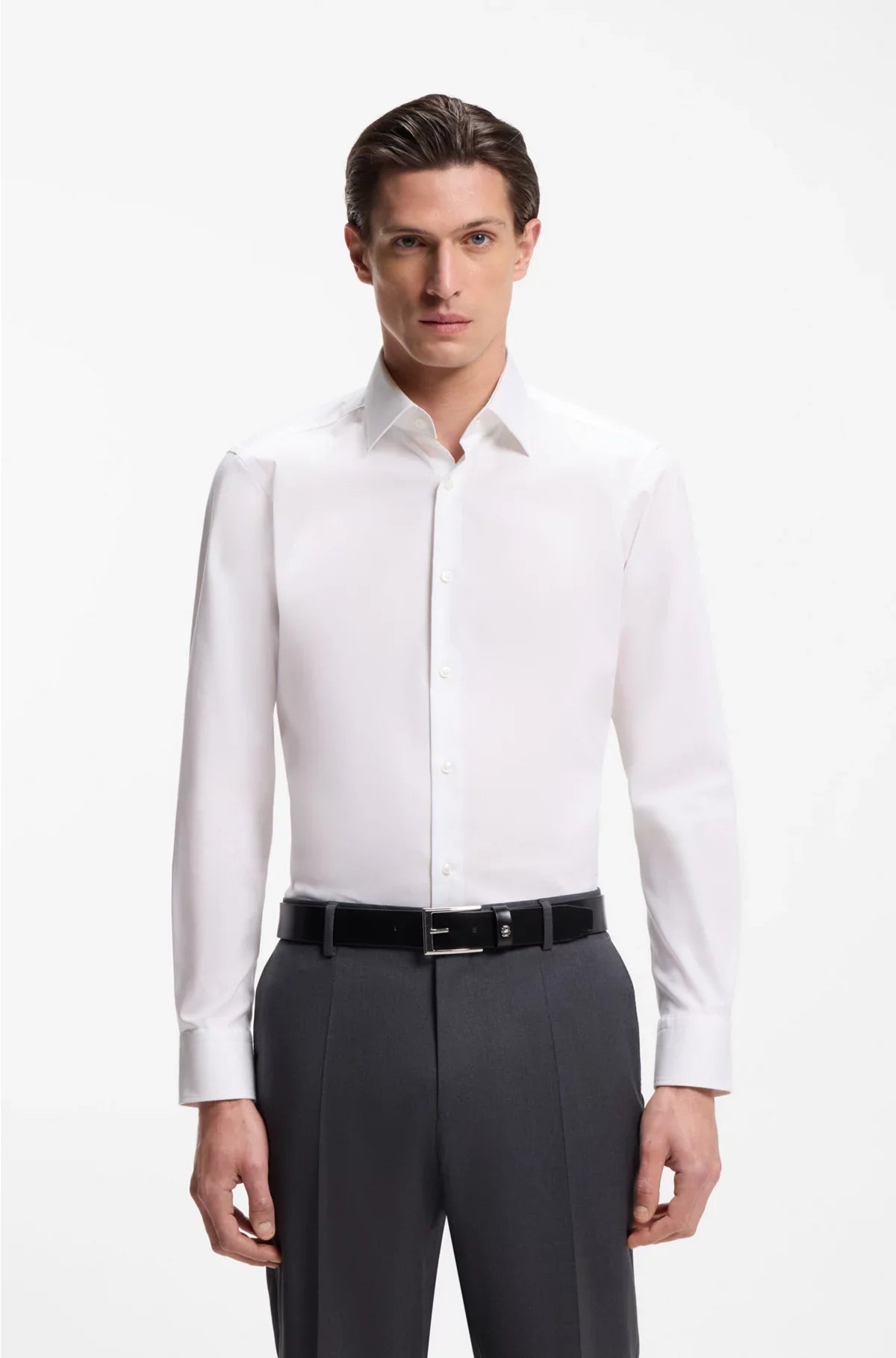 REGULAR-FIT SHIRT IN EASY-IRON COTTON POPLIN