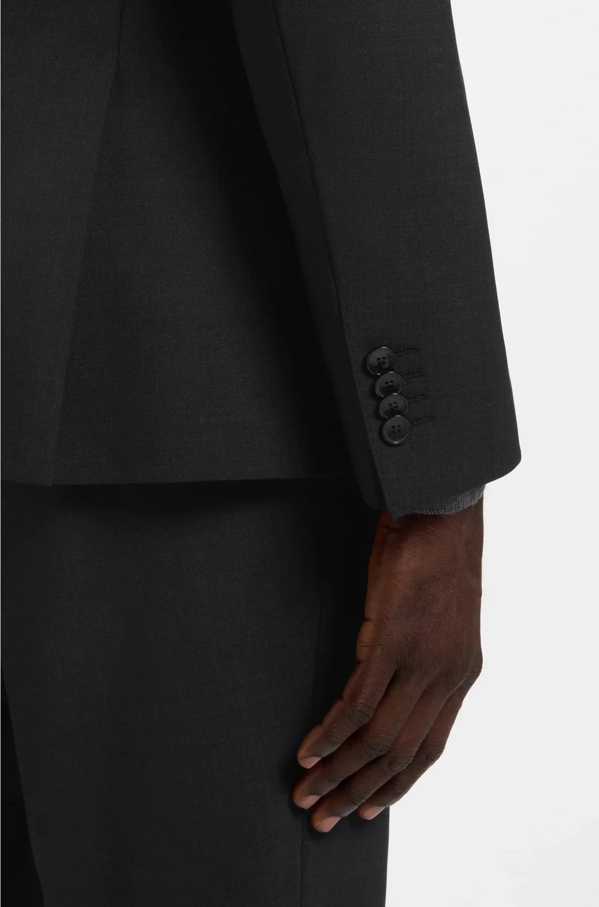 SLIM-FIT JACKET IN STRETCH VIRGIN WOOL