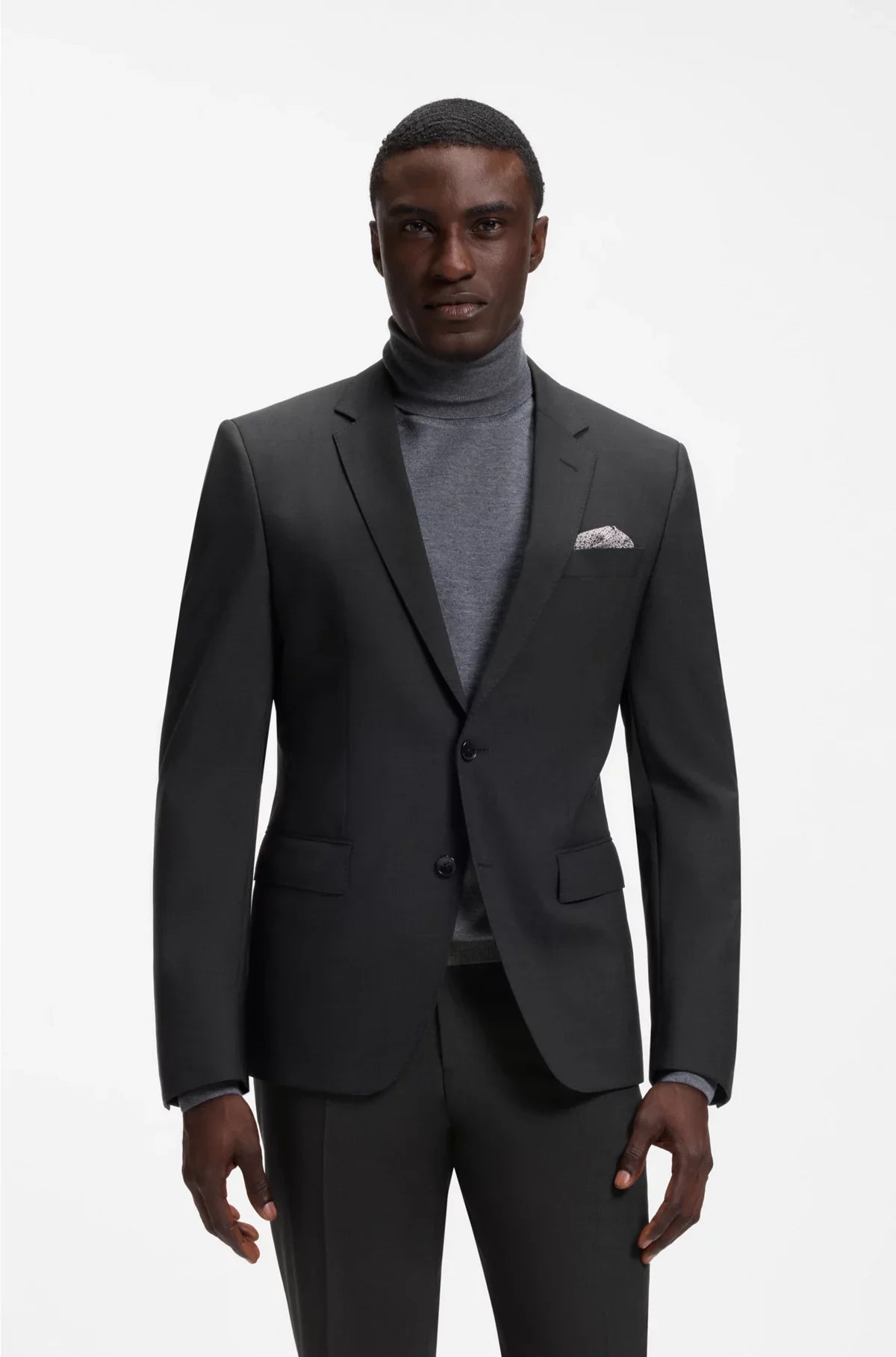 SLIM-FIT JACKET IN STRETCH VIRGIN WOOL