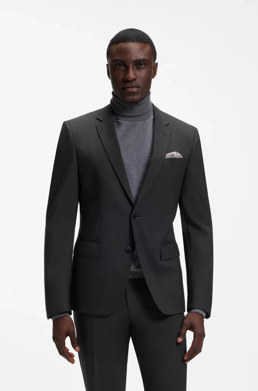 SLIM-FIT JACKET IN STRETCH VIRGIN WOOL