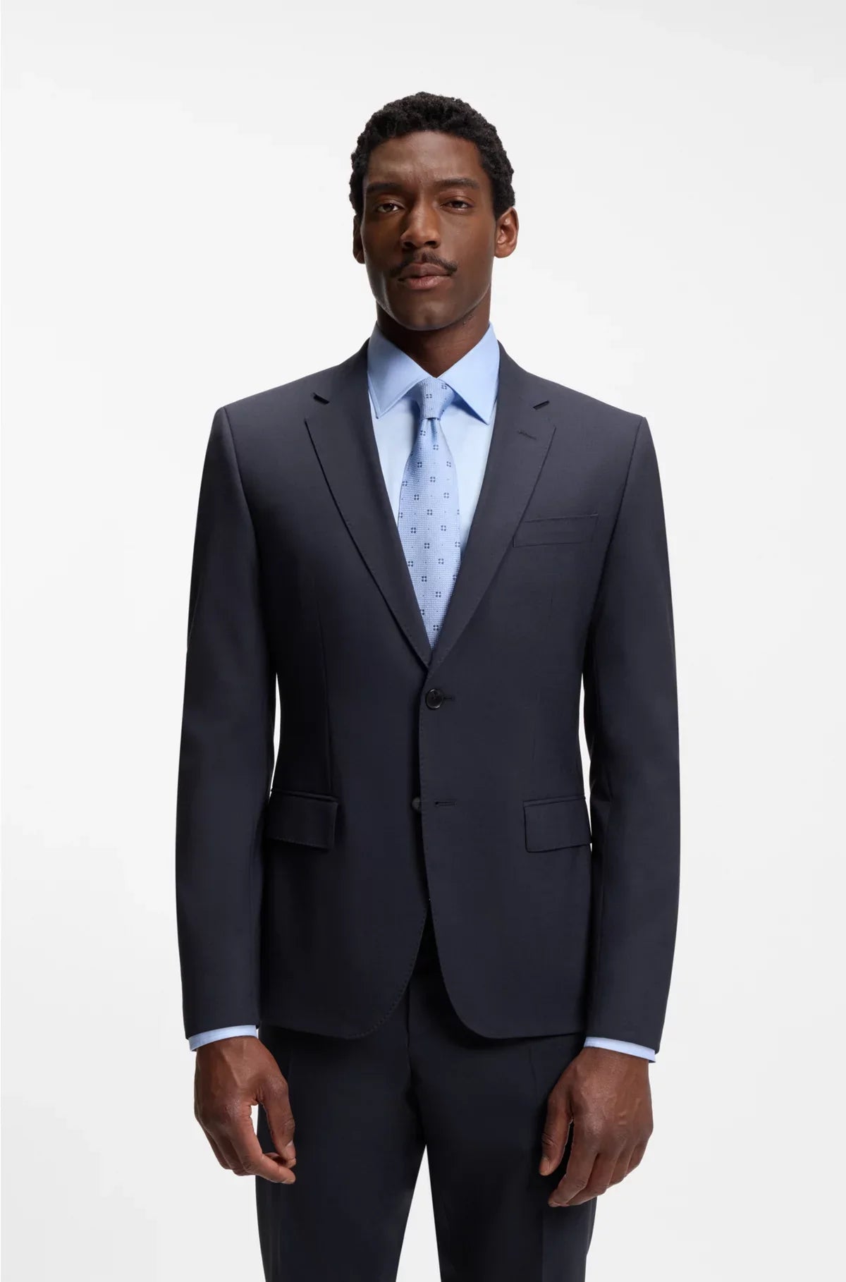 SLIM-FIT JACKET IN STRETCH VIRGIN WOOL