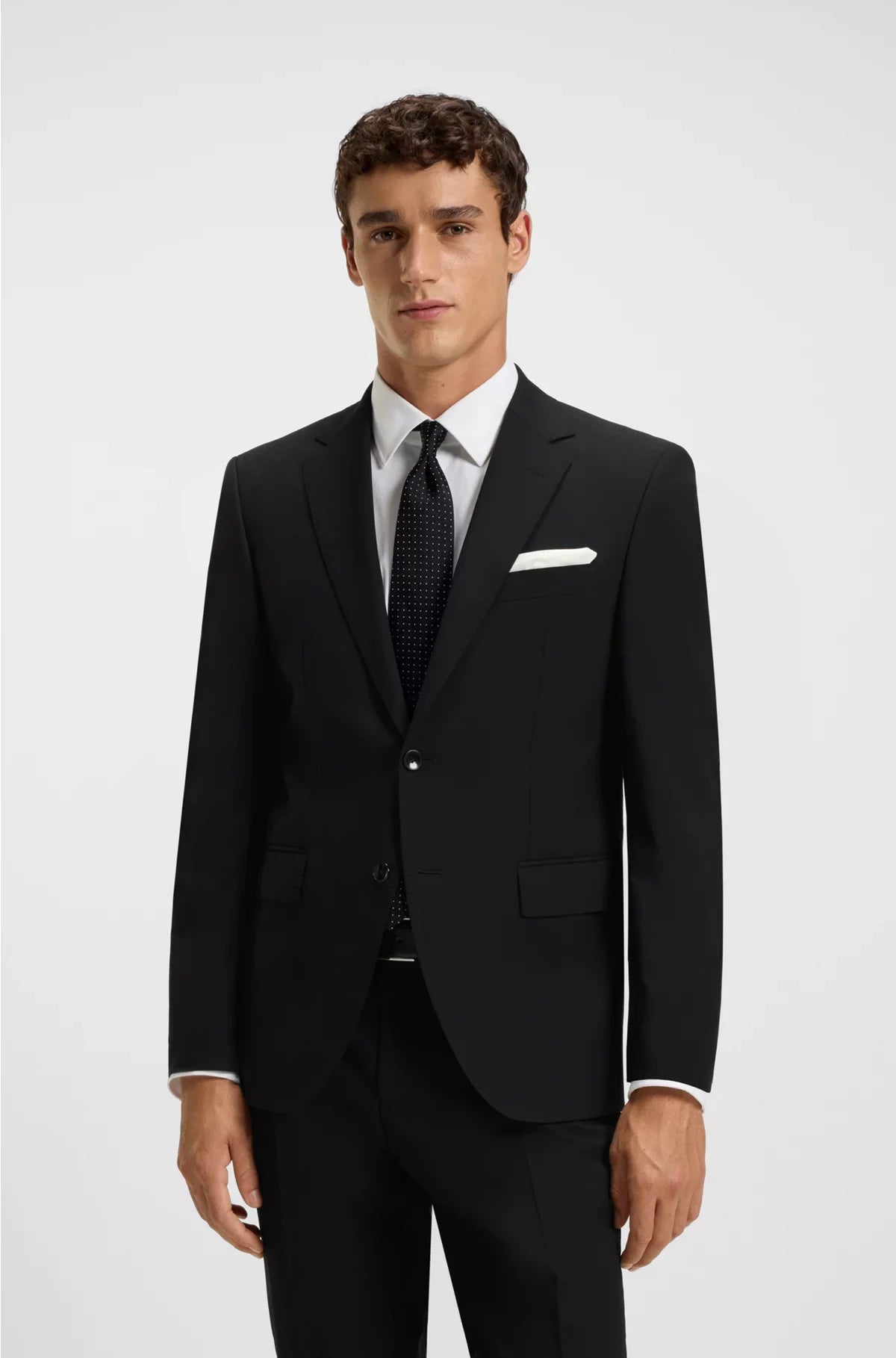 REGULAR-FIT SUIT JACKET IN STRETCH VIRGIN WOOL