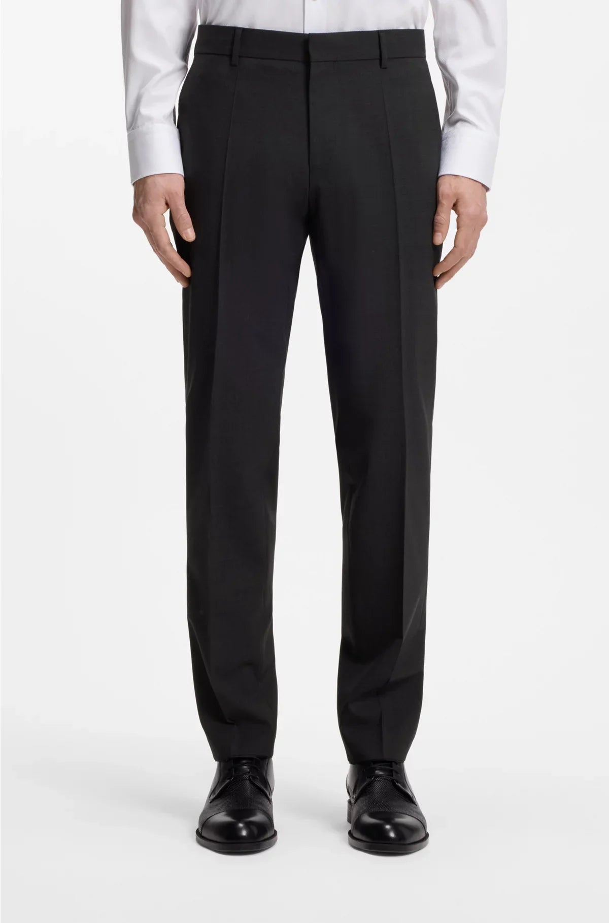 SLIM-FIT TROUSERS IN STRETCH VIRGIN WOOL
