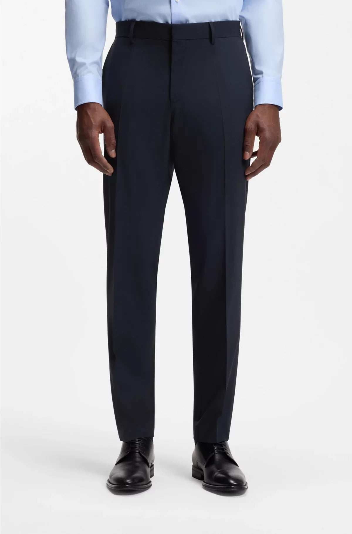 SLIM-FIT TROUSERS IN STRETCH VIRGIN WOOL