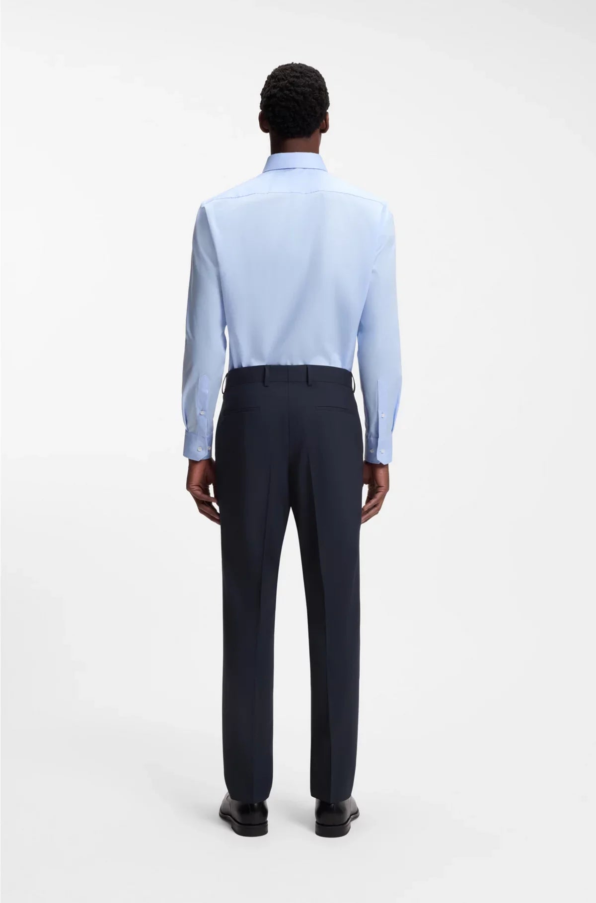 SLIM-FIT TROUSERS IN STRETCH VIRGIN WOOL
