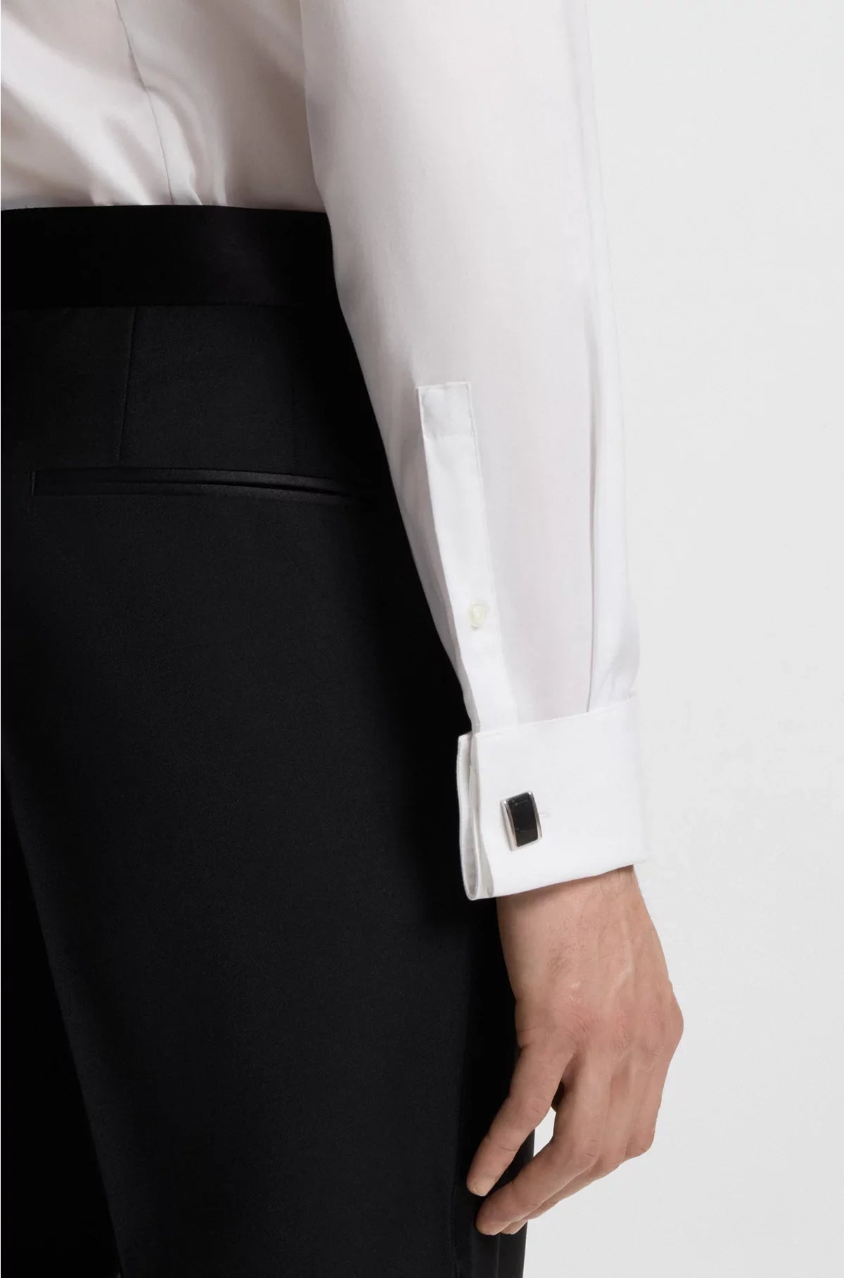 SLIM-FIT DRESS SHIRT IN EASY-IRON STRETCH-COTTON POPLIN