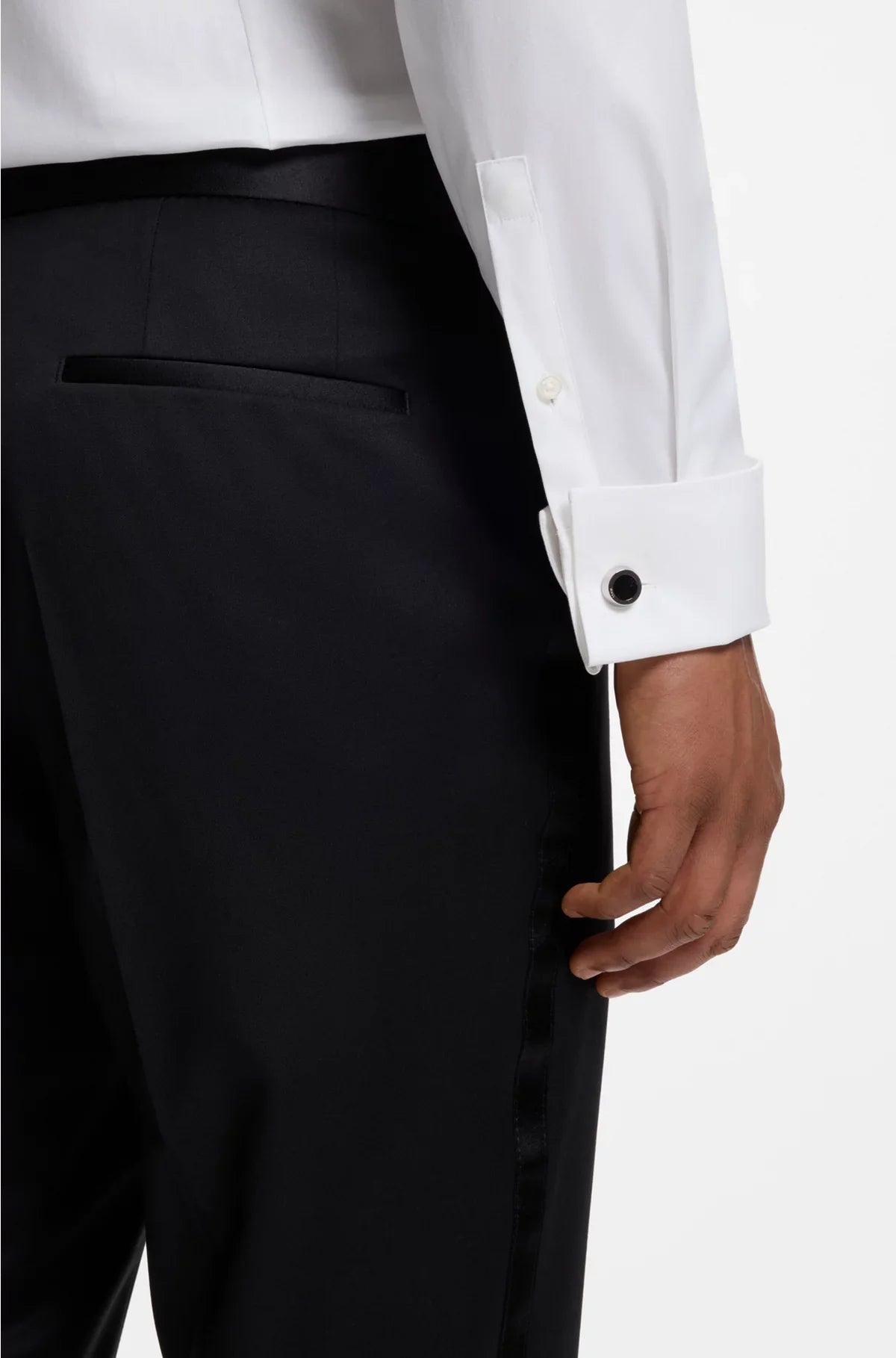 SLIM-FIT SHIRT IN STRETCH-COTTON TWILL