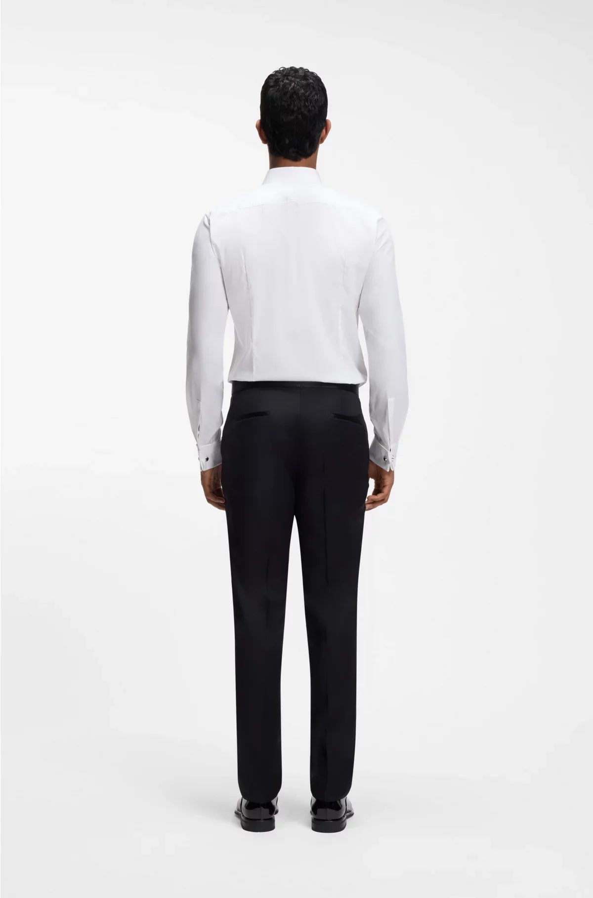 SLIM-FIT SHIRT IN STRETCH-COTTON TWILL