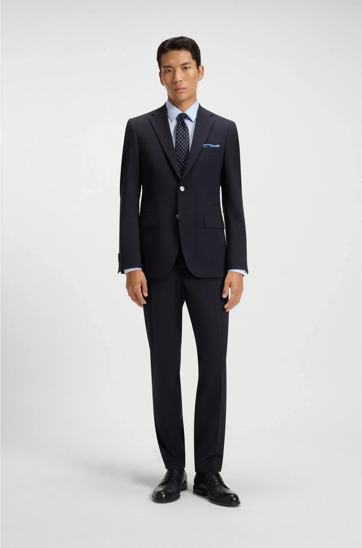 SLIM-FIT SHIRT IN HIGH-PERFORMANCE STRUCTURED COTTON