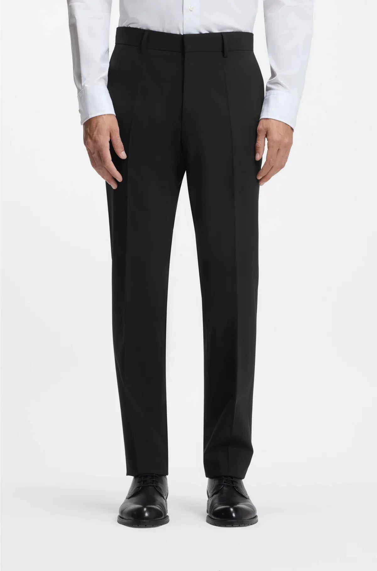 REGULAR-FIT TROUSERS IN STRETCH VIRGIN WOOL