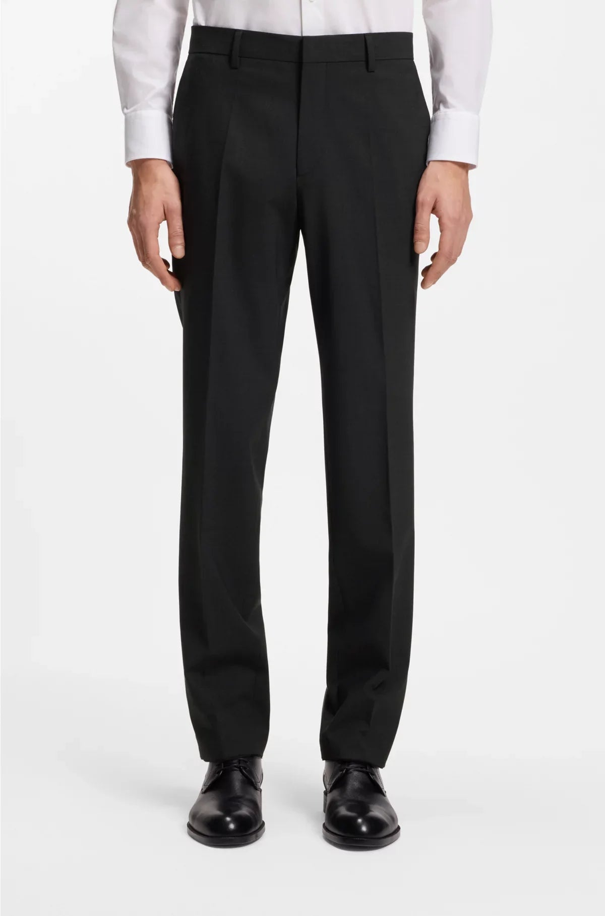 REGULAR-FIT TROUSERS IN STRETCH VIRGIN WOOL