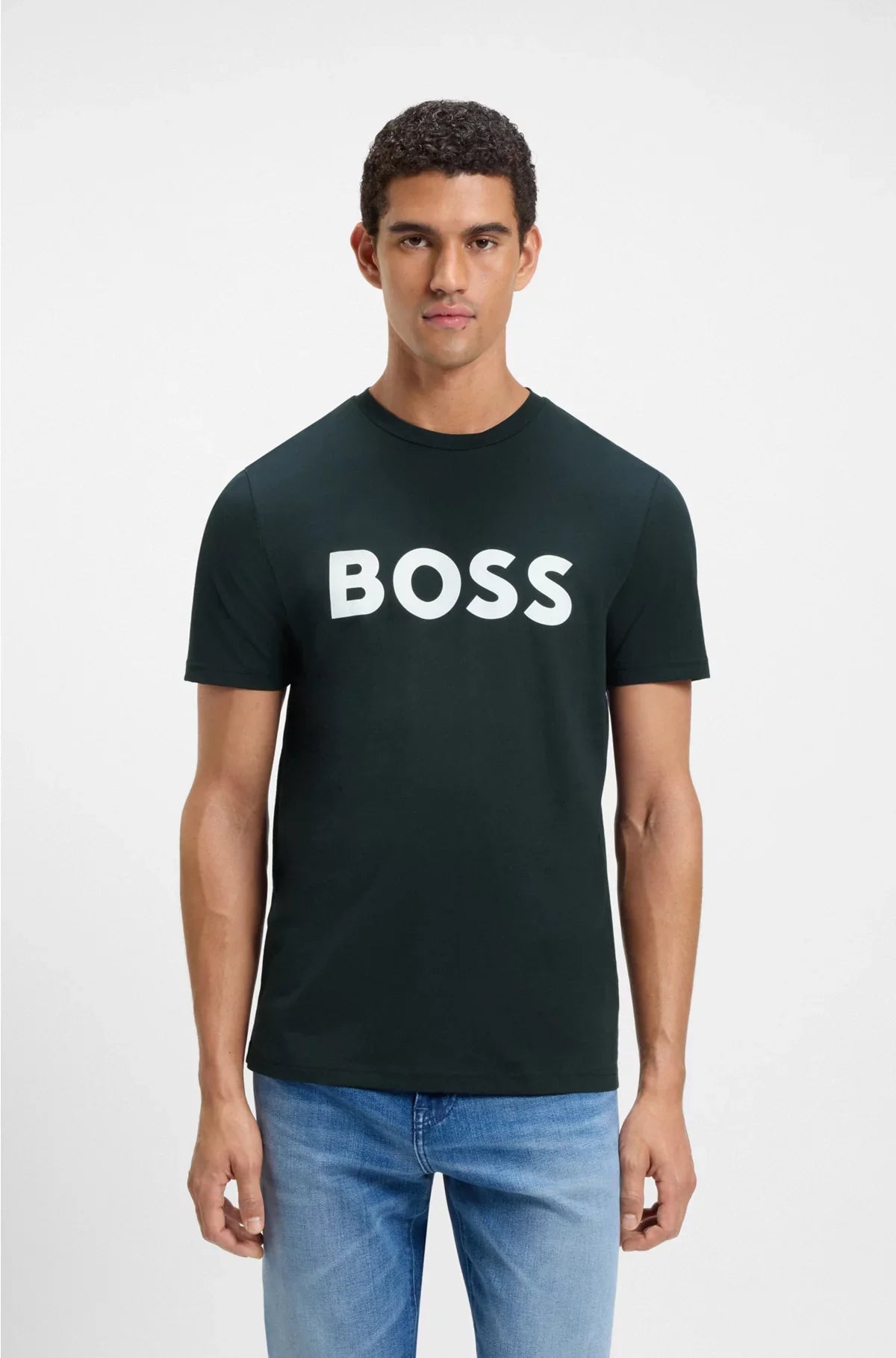 T-SHIRT IN JERSEY DI COTONE CON STAMPA LOGO GRANDE