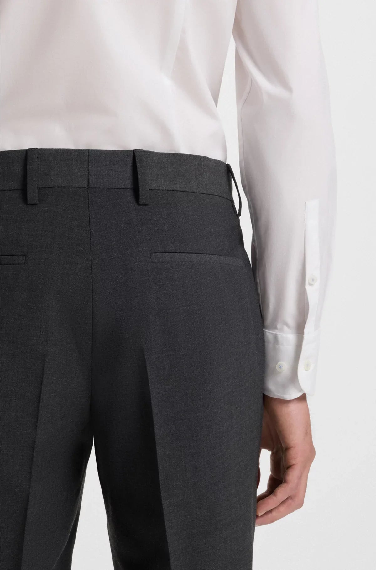 SLIM-FIT TROUSERS IN A VIRGIN-WOOL BLEND