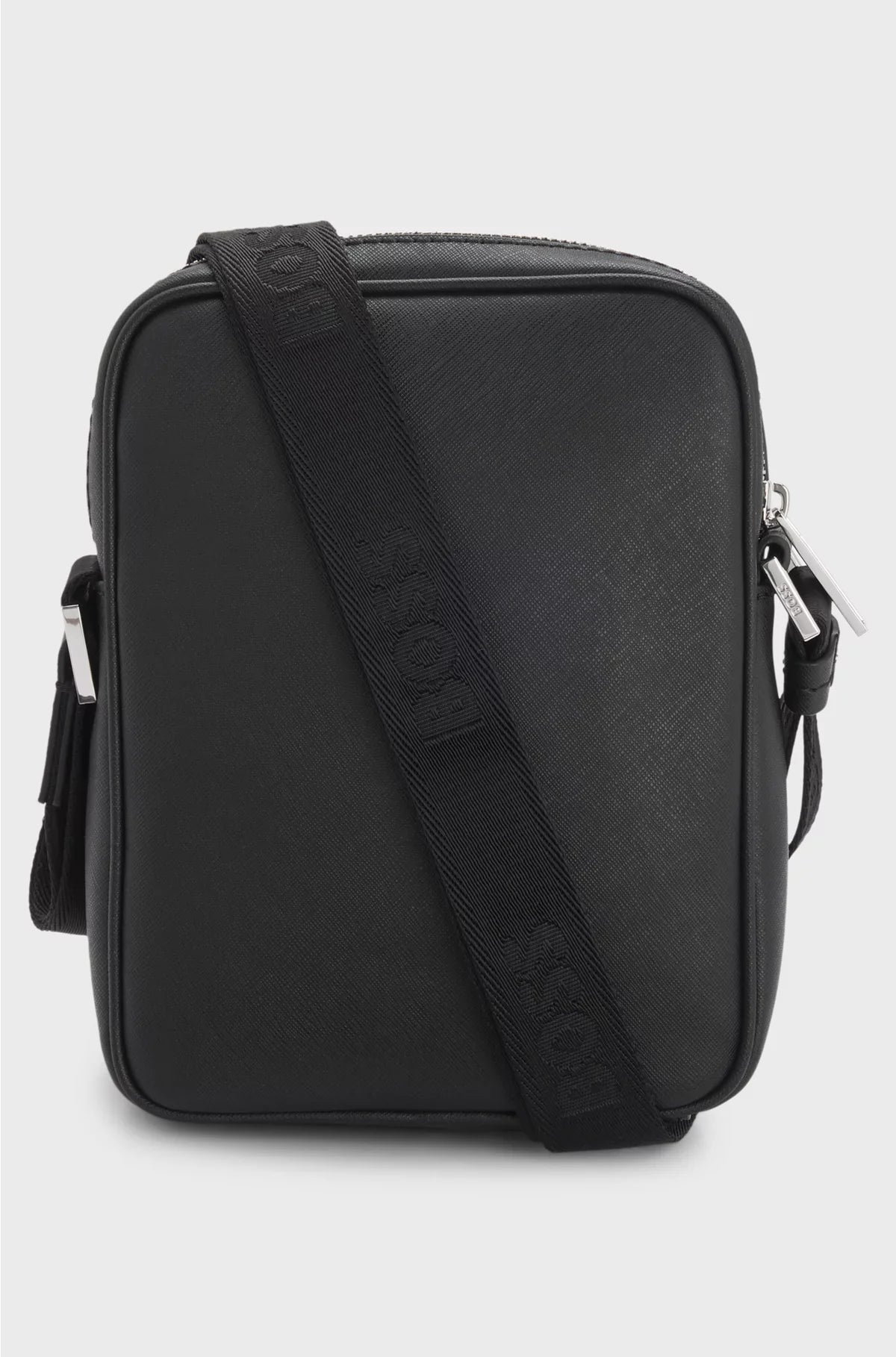 REPORTER BAG WITH SIGNATURE STRIPE AND LOGO DETAIL