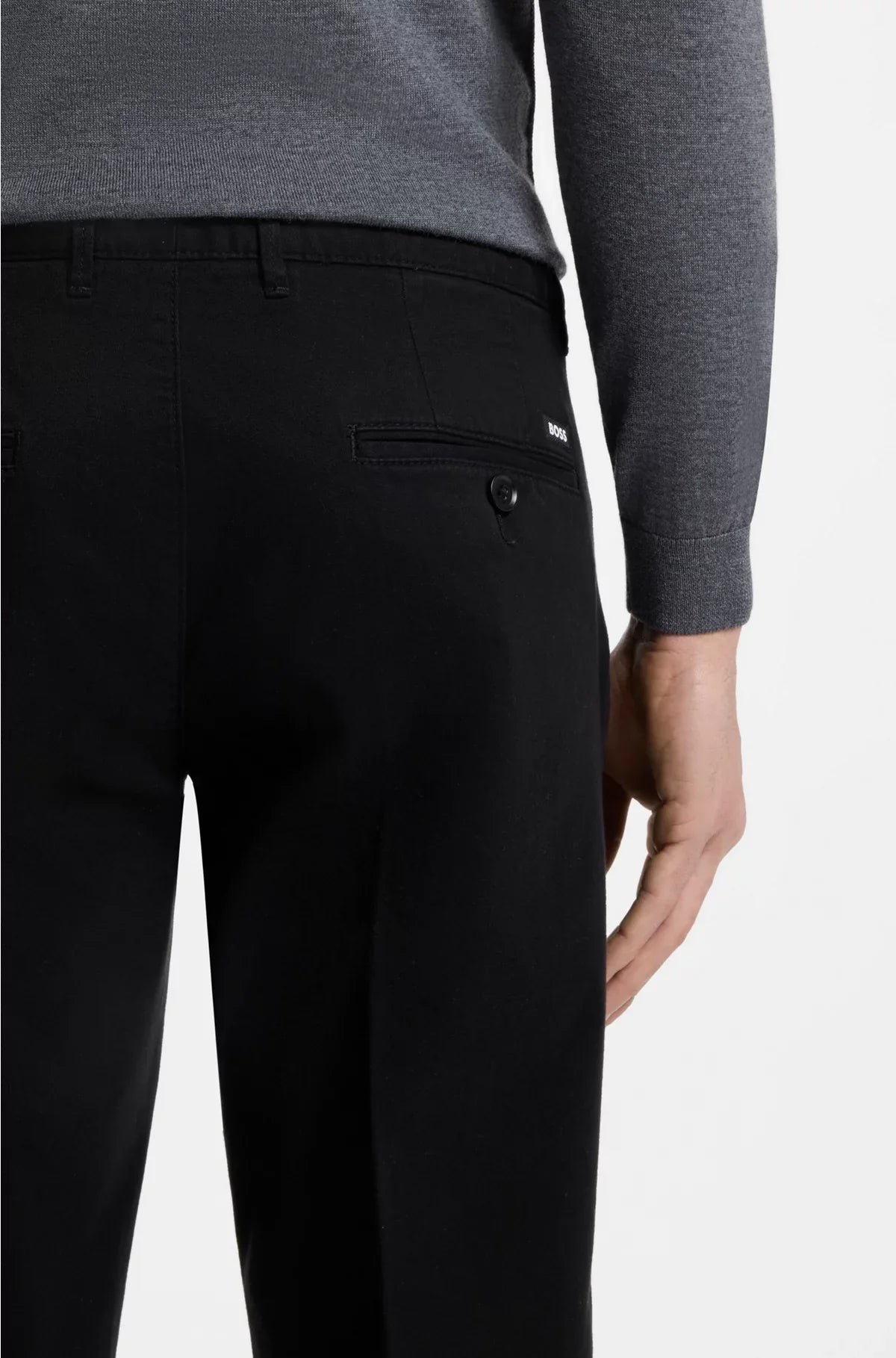 REGULAR-FIT CHINOS IN STRETCH-COTTON GABARDINE