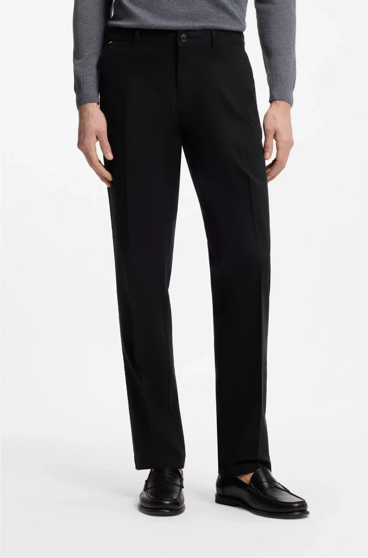 REGULAR-FIT CHINOS IN STRETCH-COTTON GABARDINE