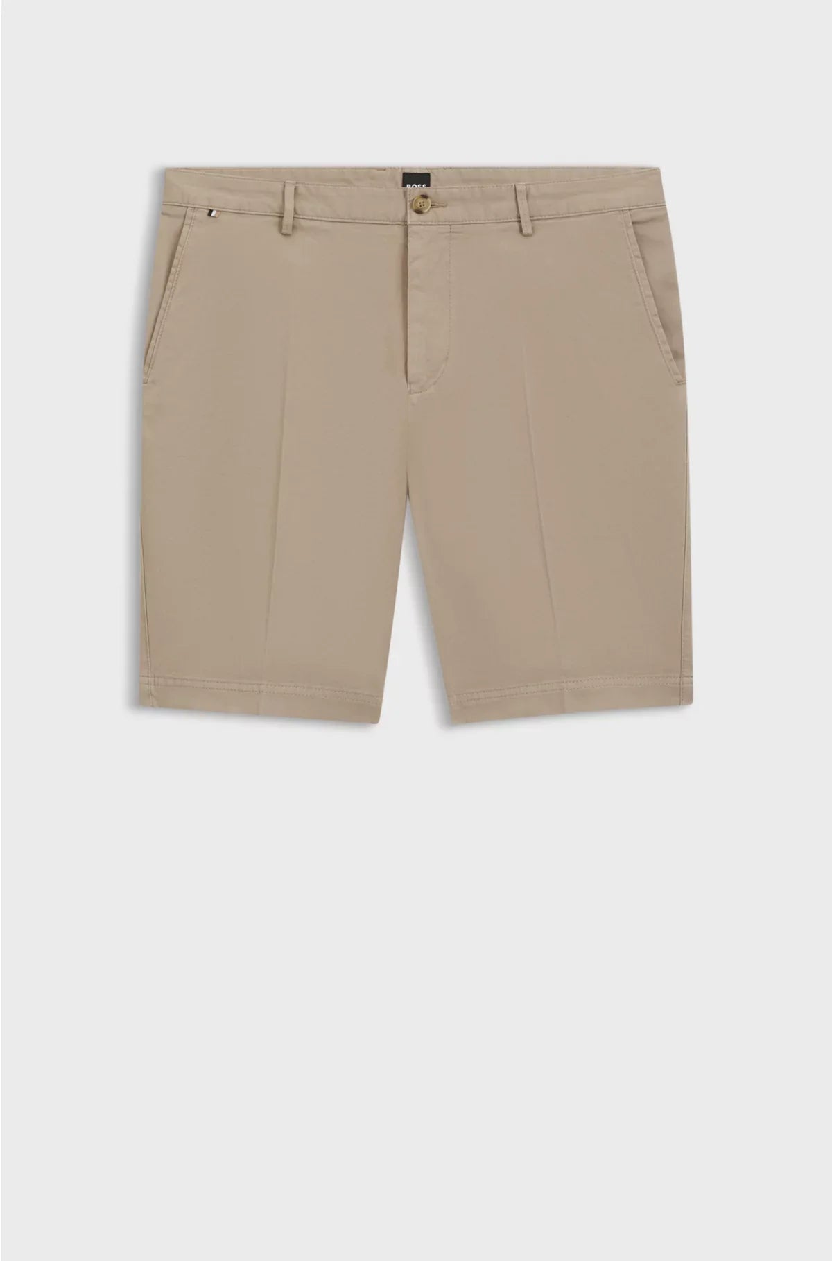 SLIM-FIT SHORTS IN STRETCH-COTTON GABARDINE