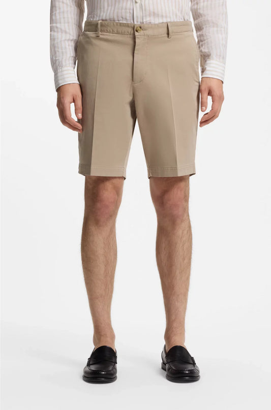 SLIM-FIT SHORTS IN STRETCH-COTTON GABARDINE