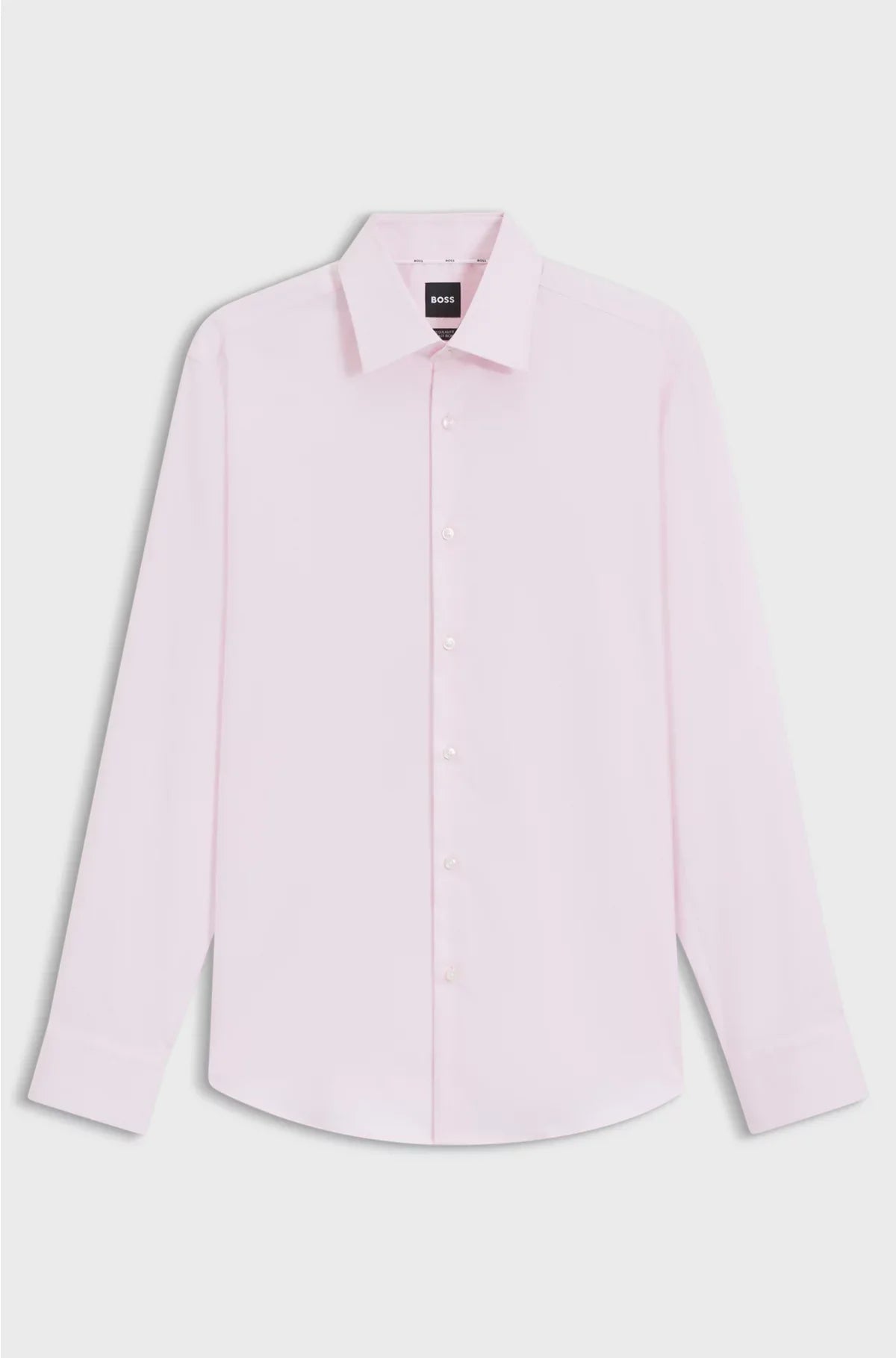 REGULAR-FIT SHIRT IN EASY-IRON STRUCTURED STRETCH COTTON