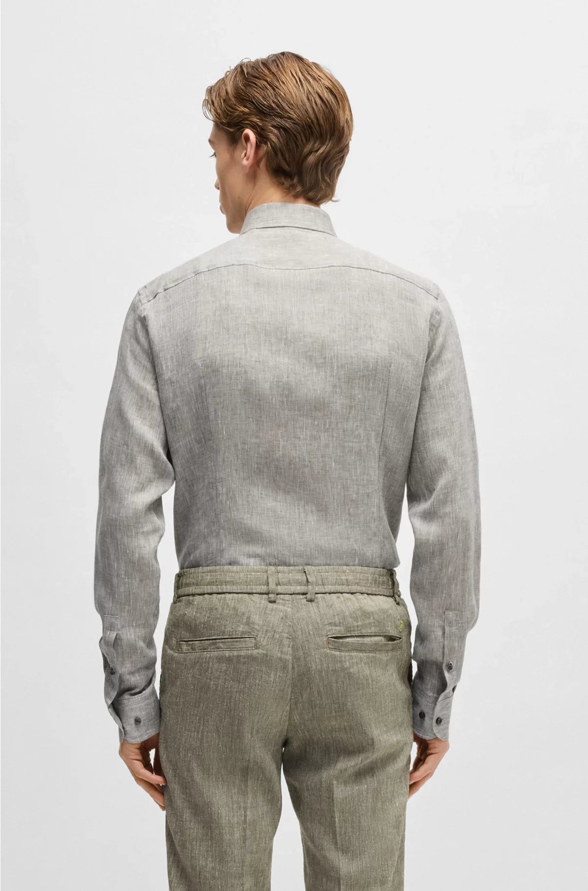 SLIM-FIT SHIRT IN ITALIAN-MADE LINEN