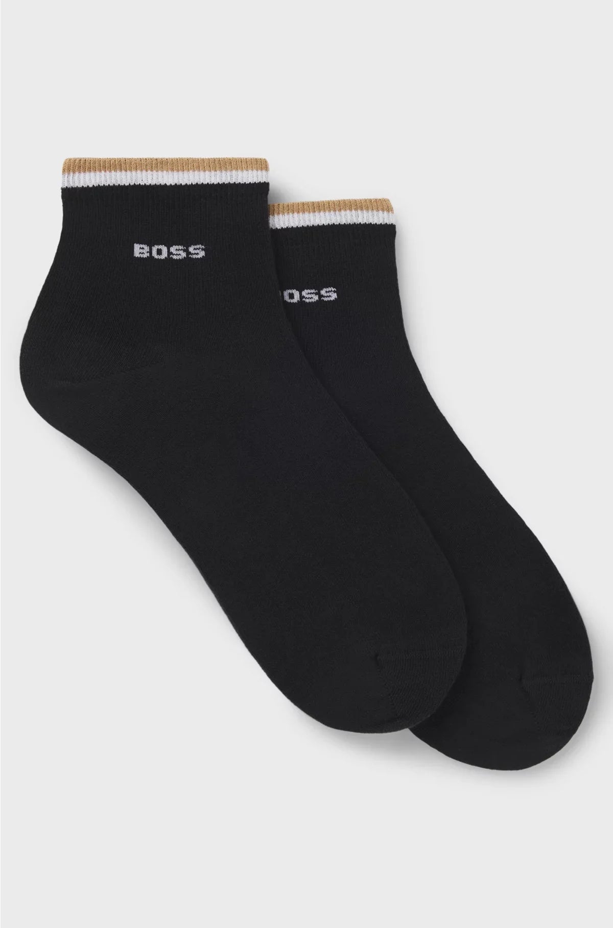 TWO-PACK OF SHORT SOCKS WITH SIGNATURE-STRIPE CUFFS