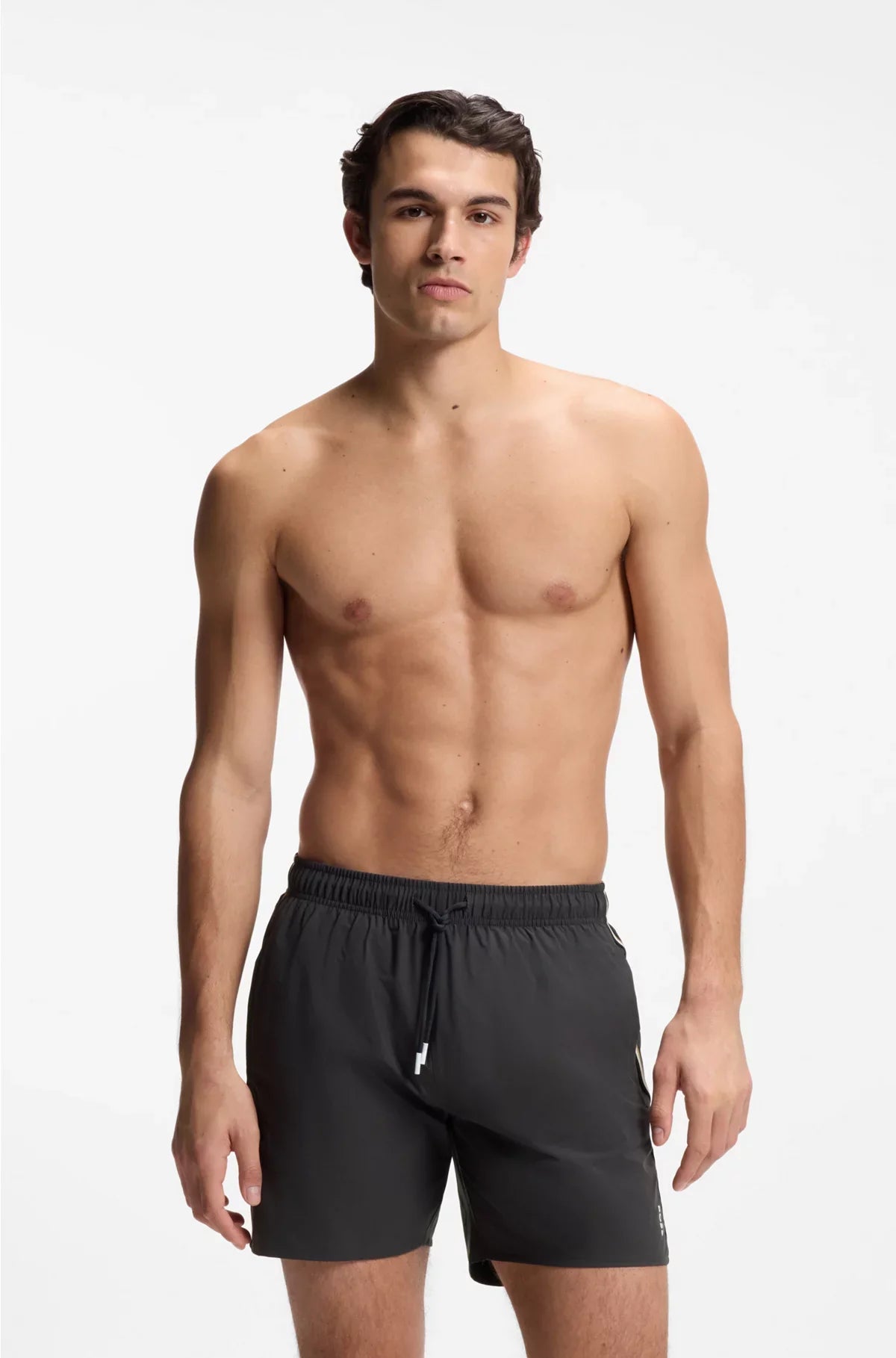 SWIM SHORTS WITH SIGNATURE STRIPE AND LOGO