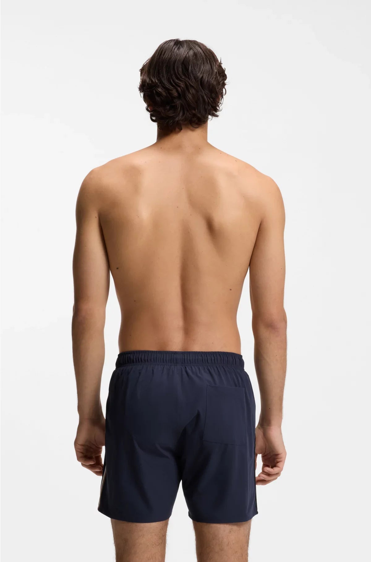 SWIM SHORTS WITH SIGNATURE STRIPE AND LOGO