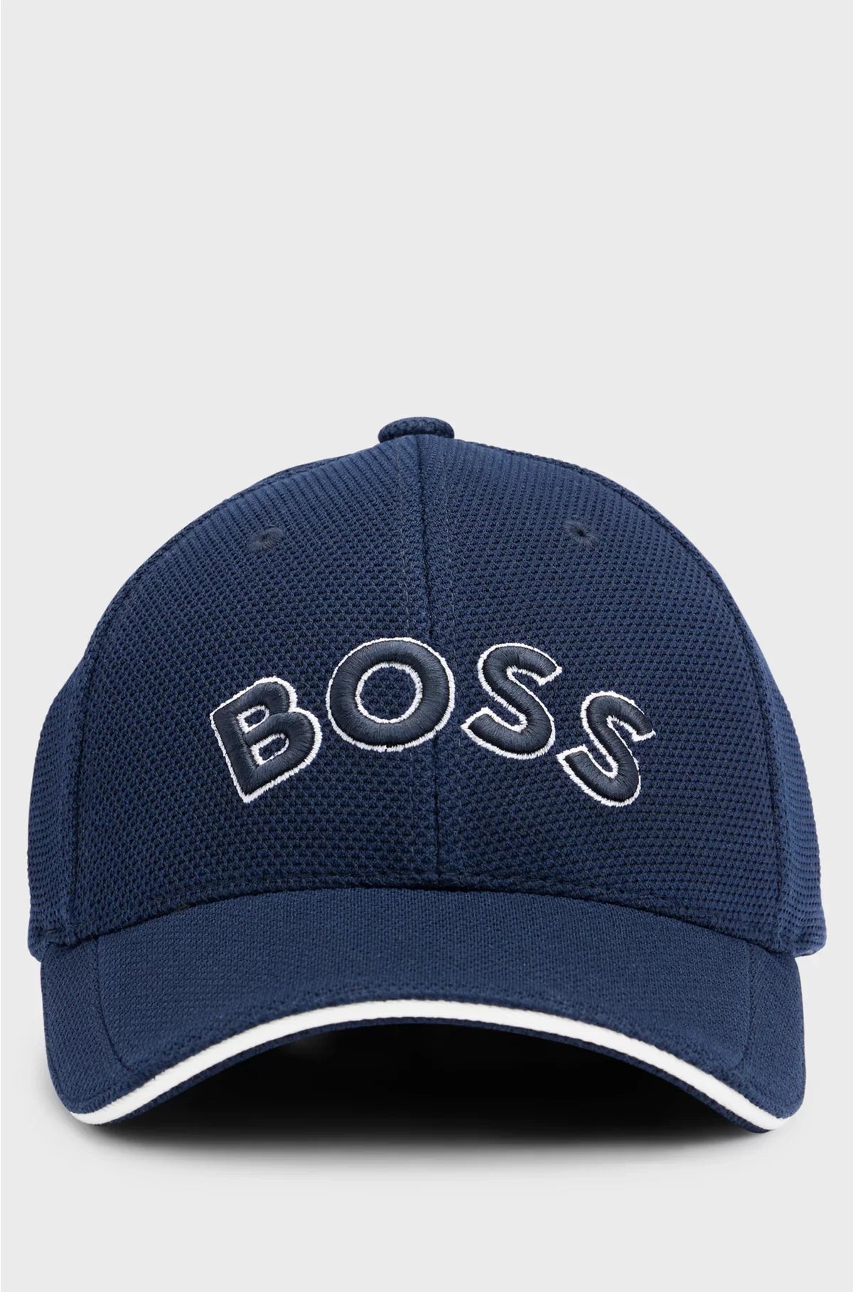 LOGO-EMBROIDERED CAP IN WOVEN PIQUE