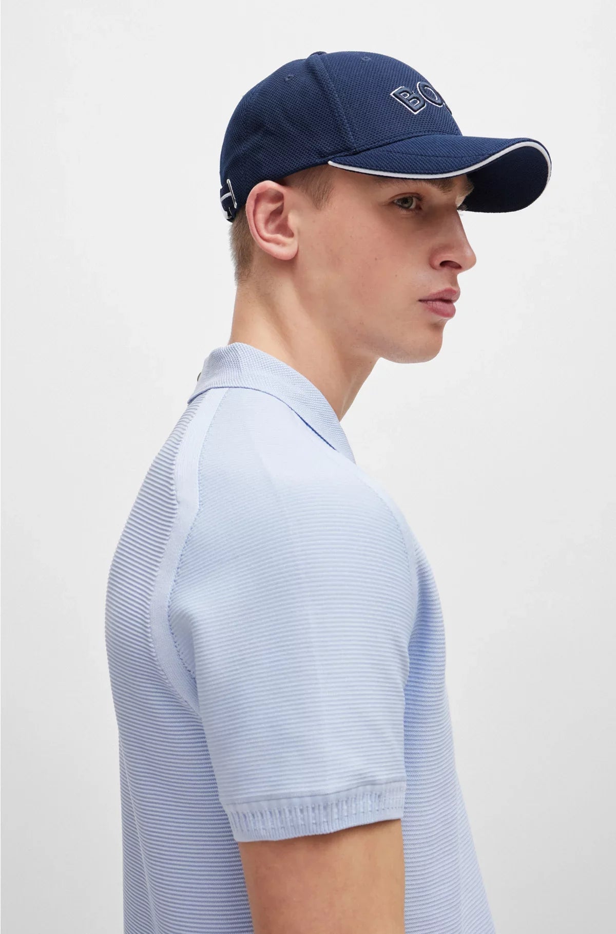 LOGO-EMBROIDERED CAP IN WOVEN PIQUE
