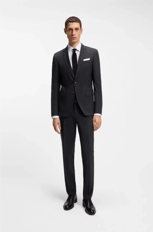 TWO-PIECE SLIM-FIT SUIT IN STRETCH VIRGIN WOOL