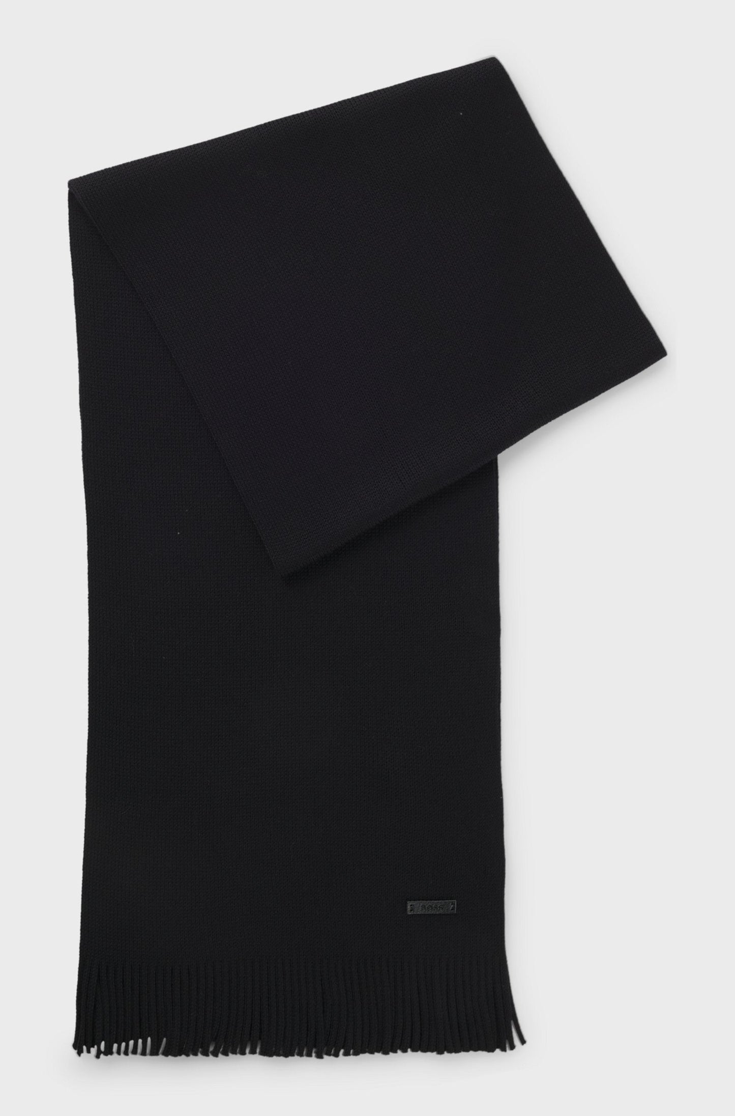 RASCHEL-KNIT SCARF IN VIRGIN WOOL
