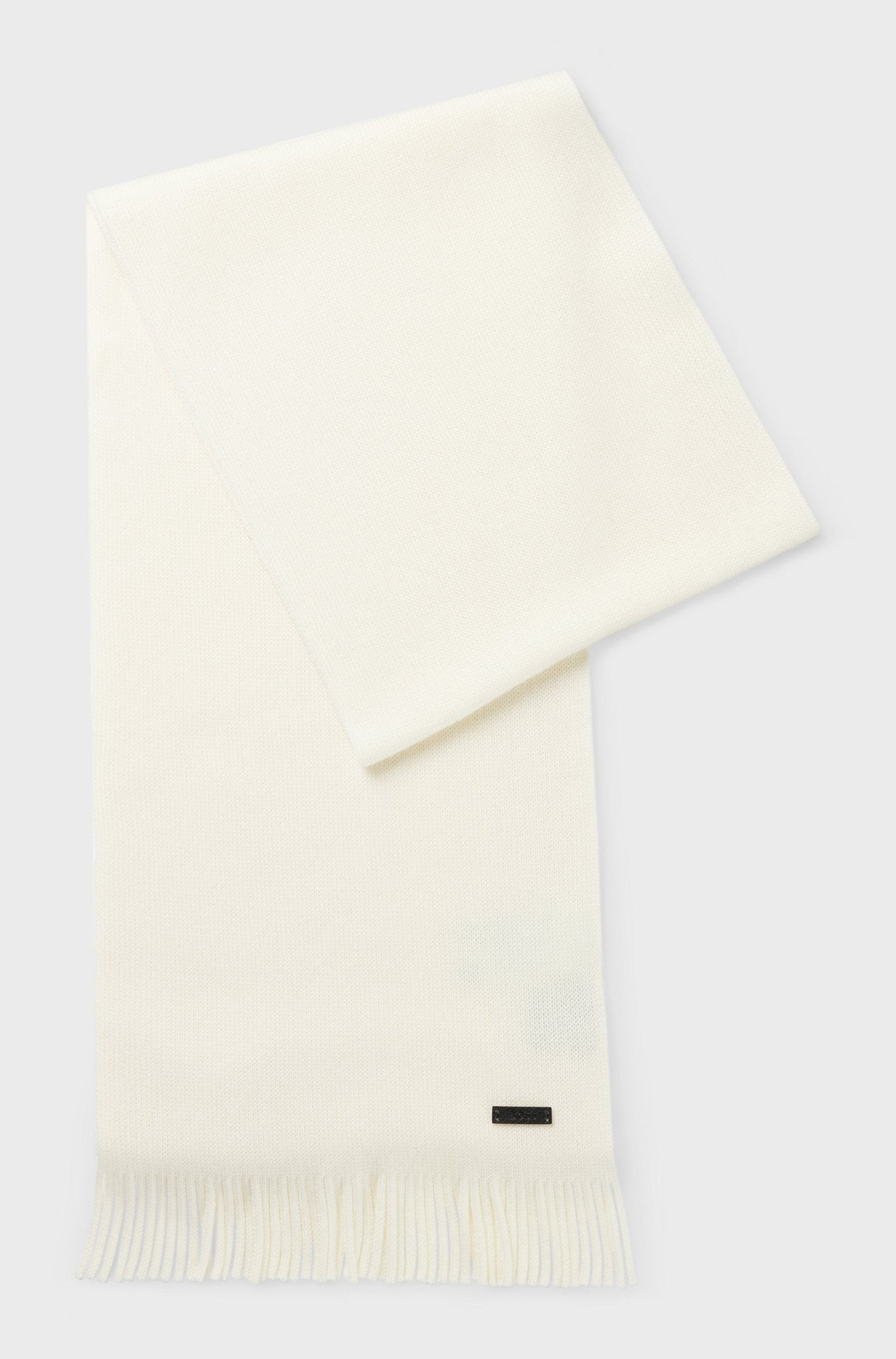 RASCHEL-KNIT SCARF IN VIRGIN WOOL