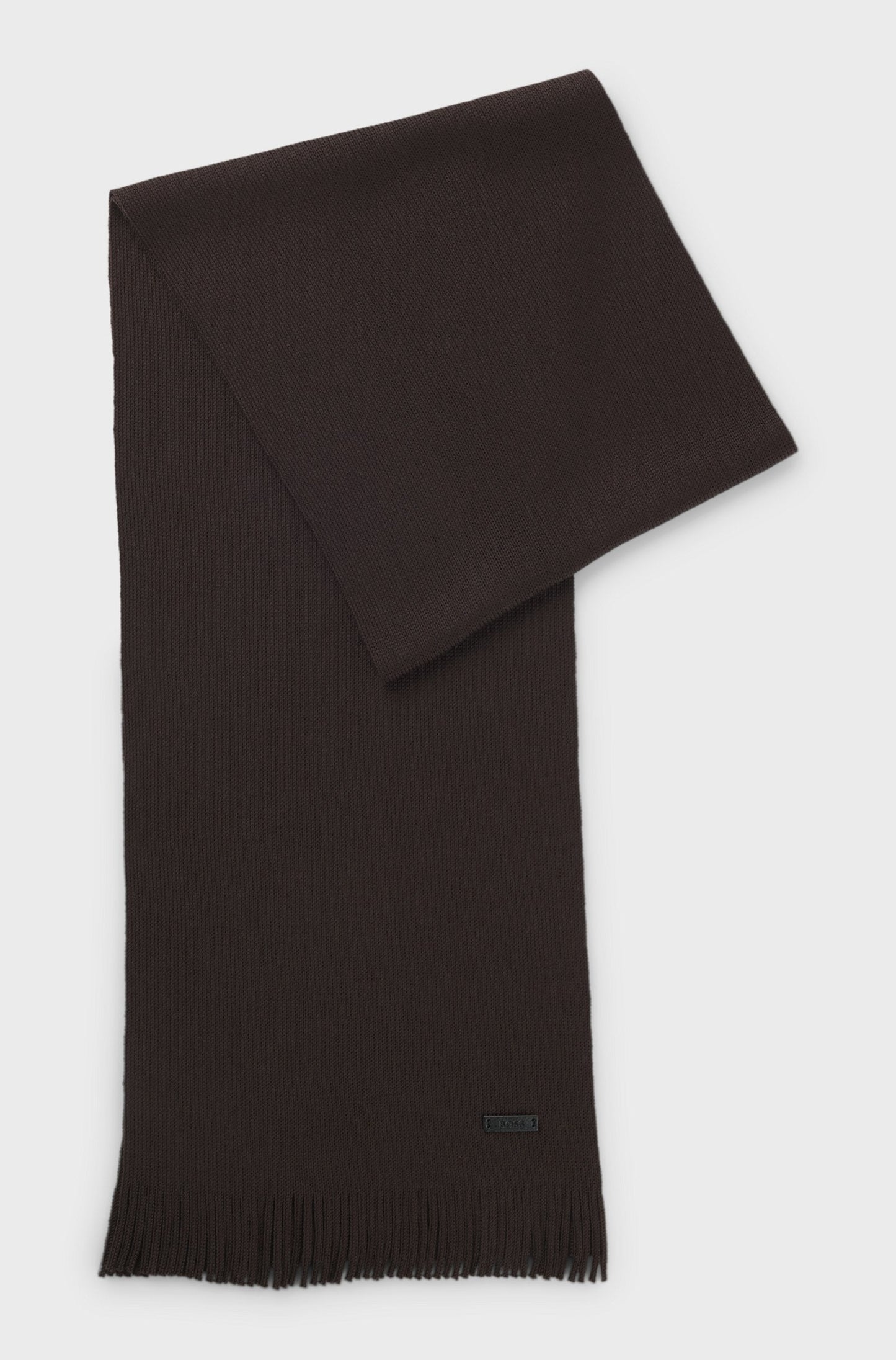 RASCHEL-KNIT SCARF IN VIRGIN WOOL