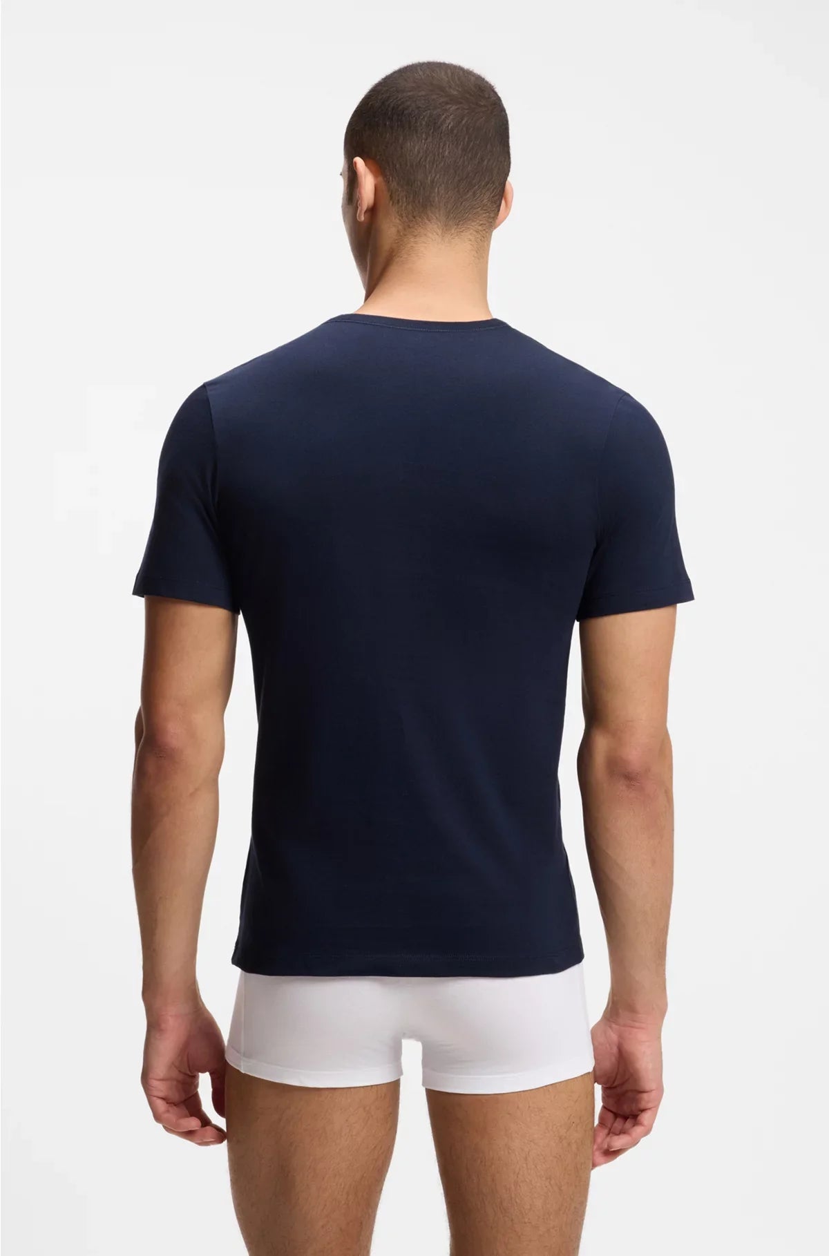 THREE-PACK OF LOGO UNDERWEAR T-SHIRTS IN COTTON JERSEY
