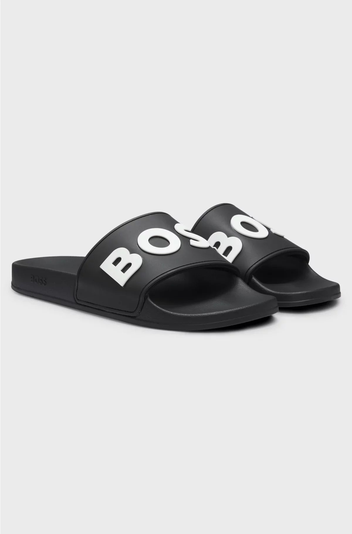ITALIAN-MADE SLIDES WITH RAISED LOGO
