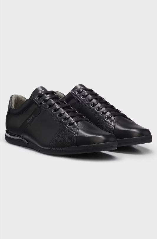 SNEAKERS IN PELLE CON FODERA ANTIBATTERICA