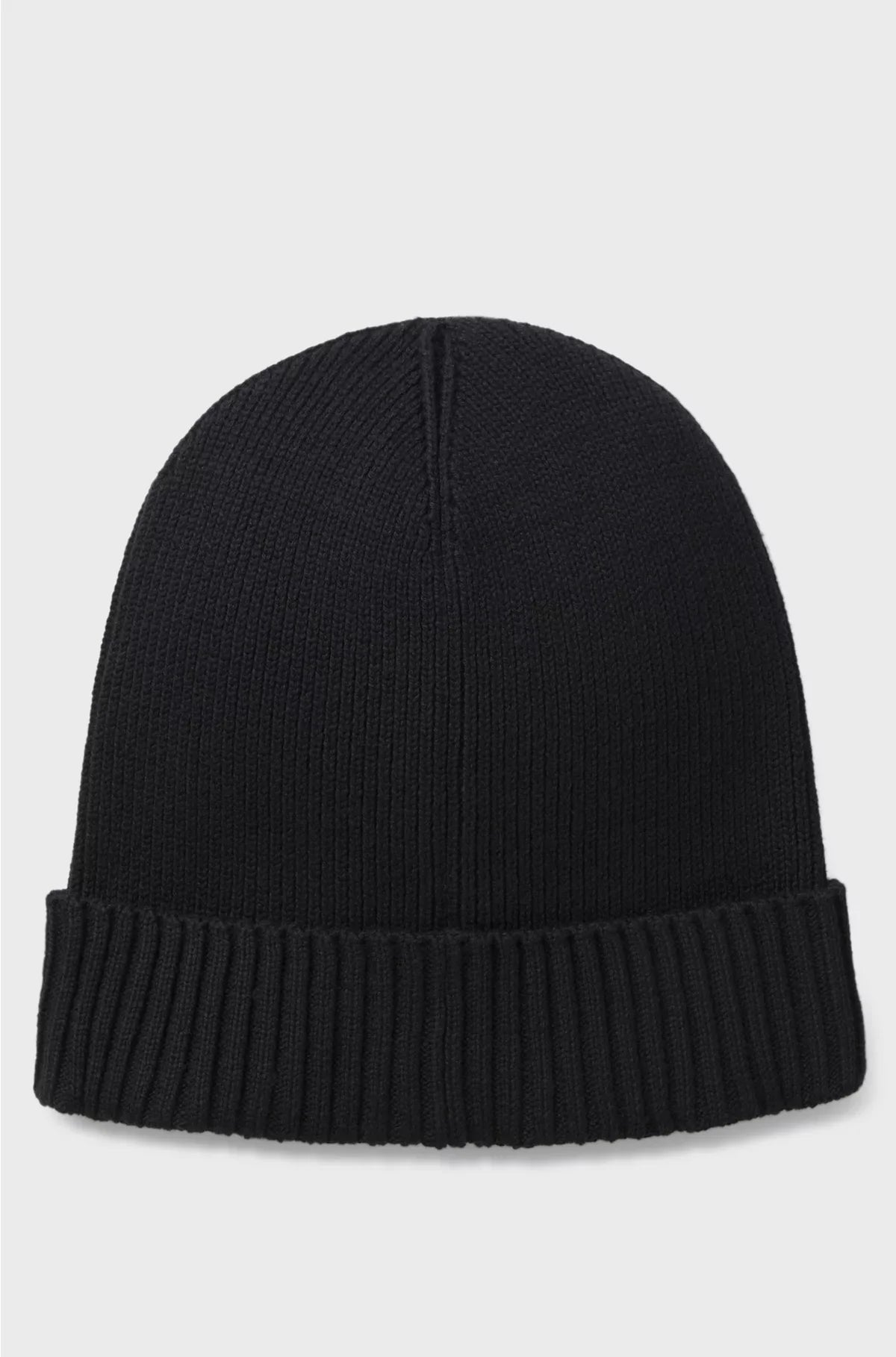 BERRETTO BEANIE CON LOGO IN COTONE E LANA VERGINE
