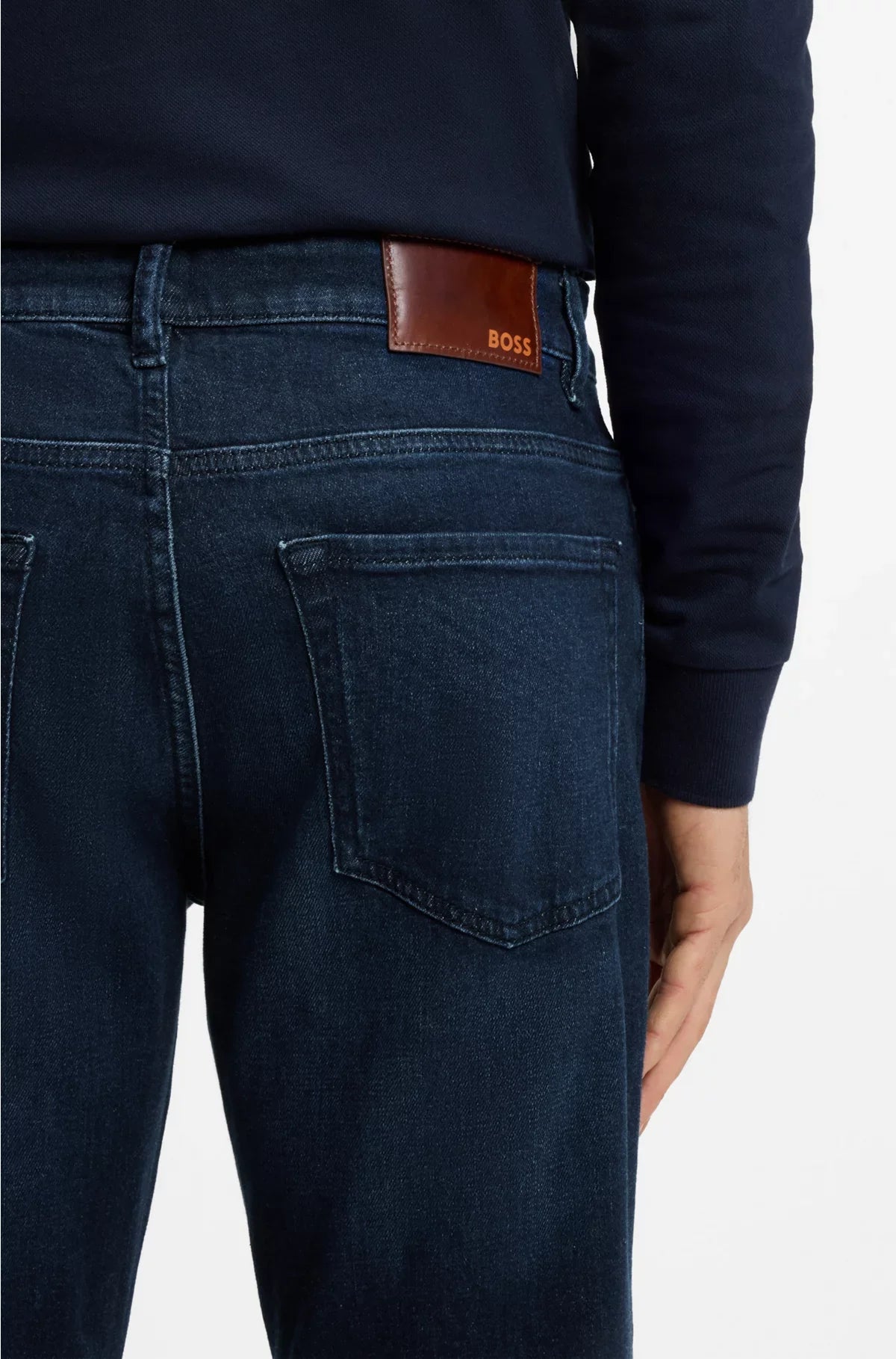 MAINE REGULAR-FIT JEANS IN DARK-BLUE COMFORT-STRETCH DENIM