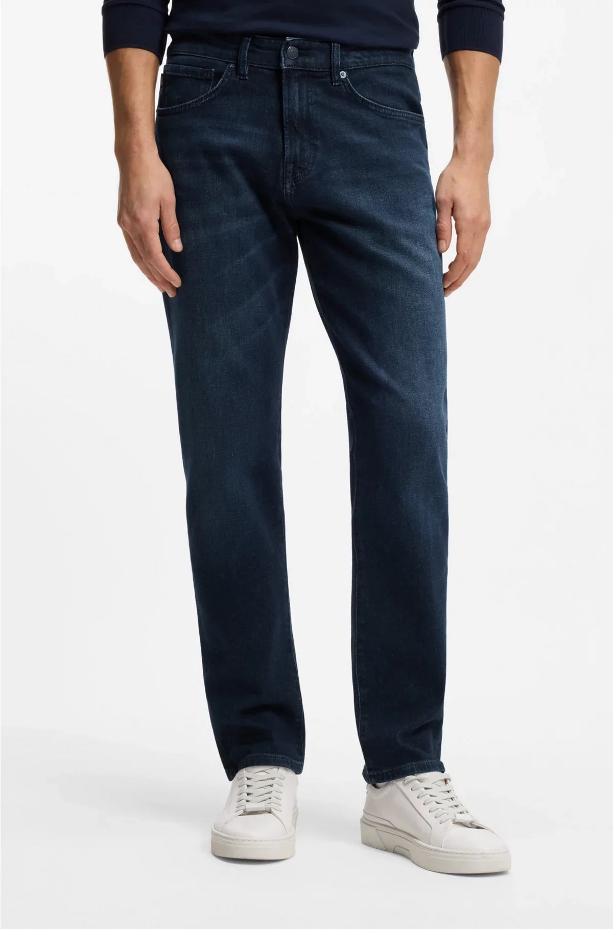 MAINE REGULAR-FIT JEANS IN DARK-BLUE COMFORT-STRETCH DENIM
