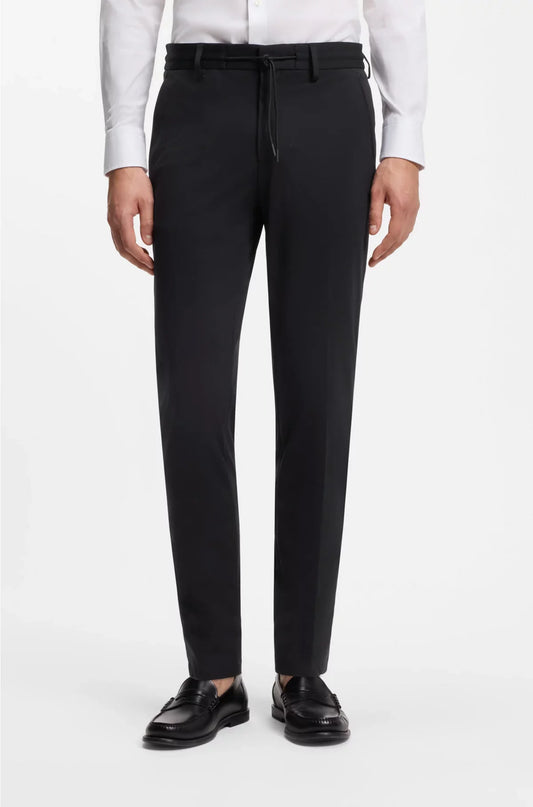PANTALONI SLIM-FIT IN JERSEY TECNICO ELASTICIZZATO