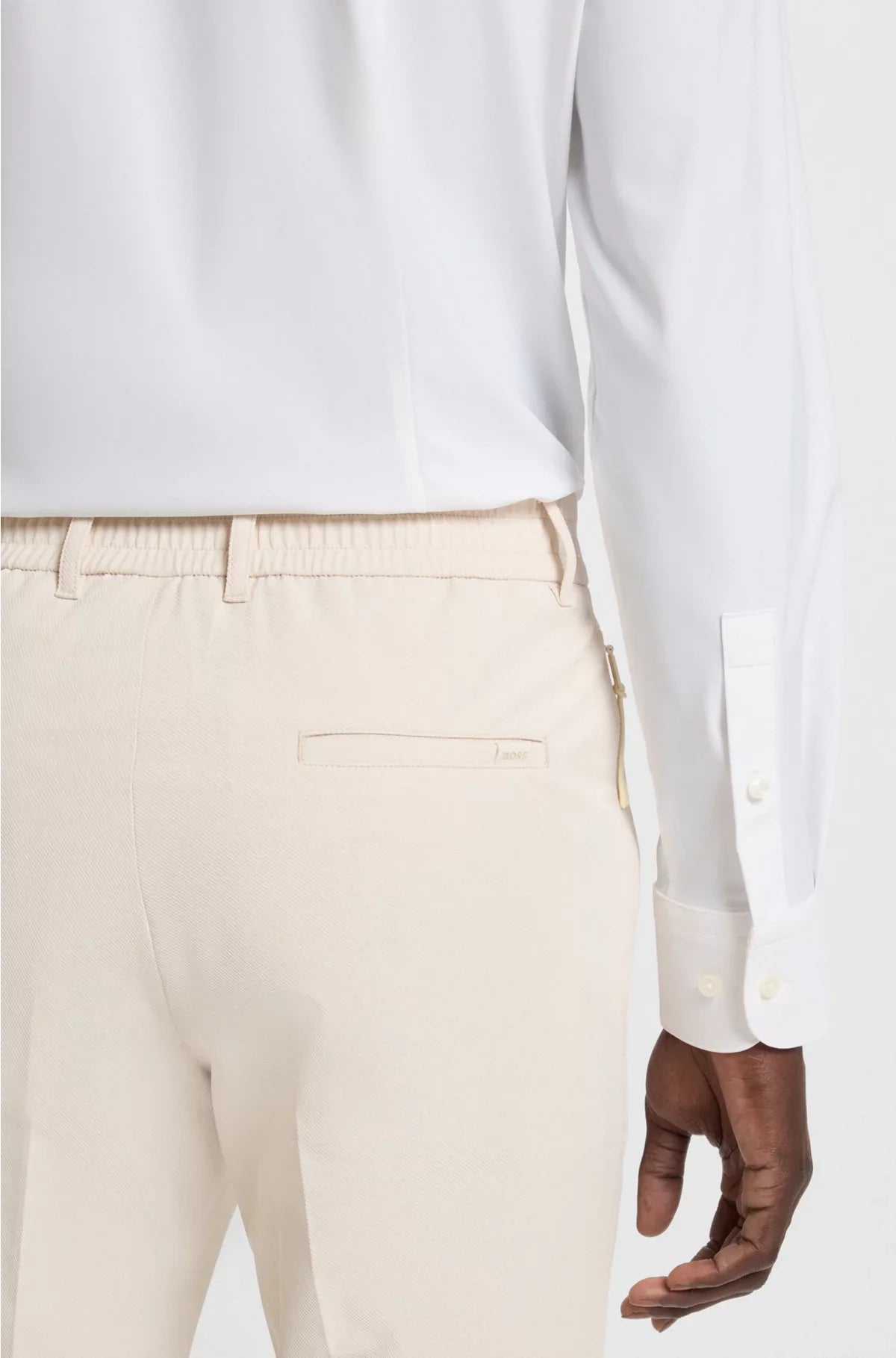 SLIM-FIT SHIRT IN PERFORMANCE-STRETCH JERSEY