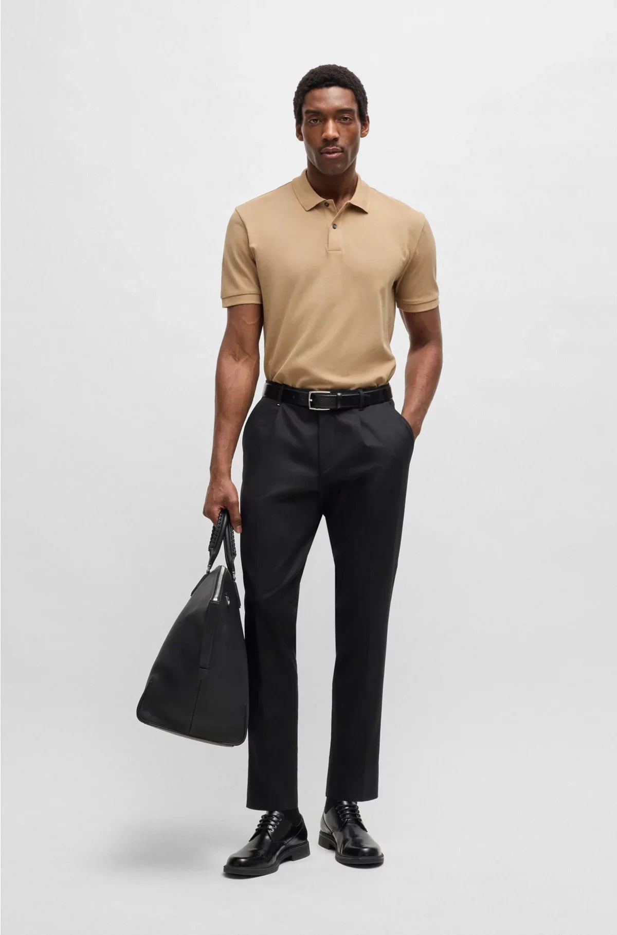 REGULAR-FIT POLO SHIRT IN COTTON PIQUE