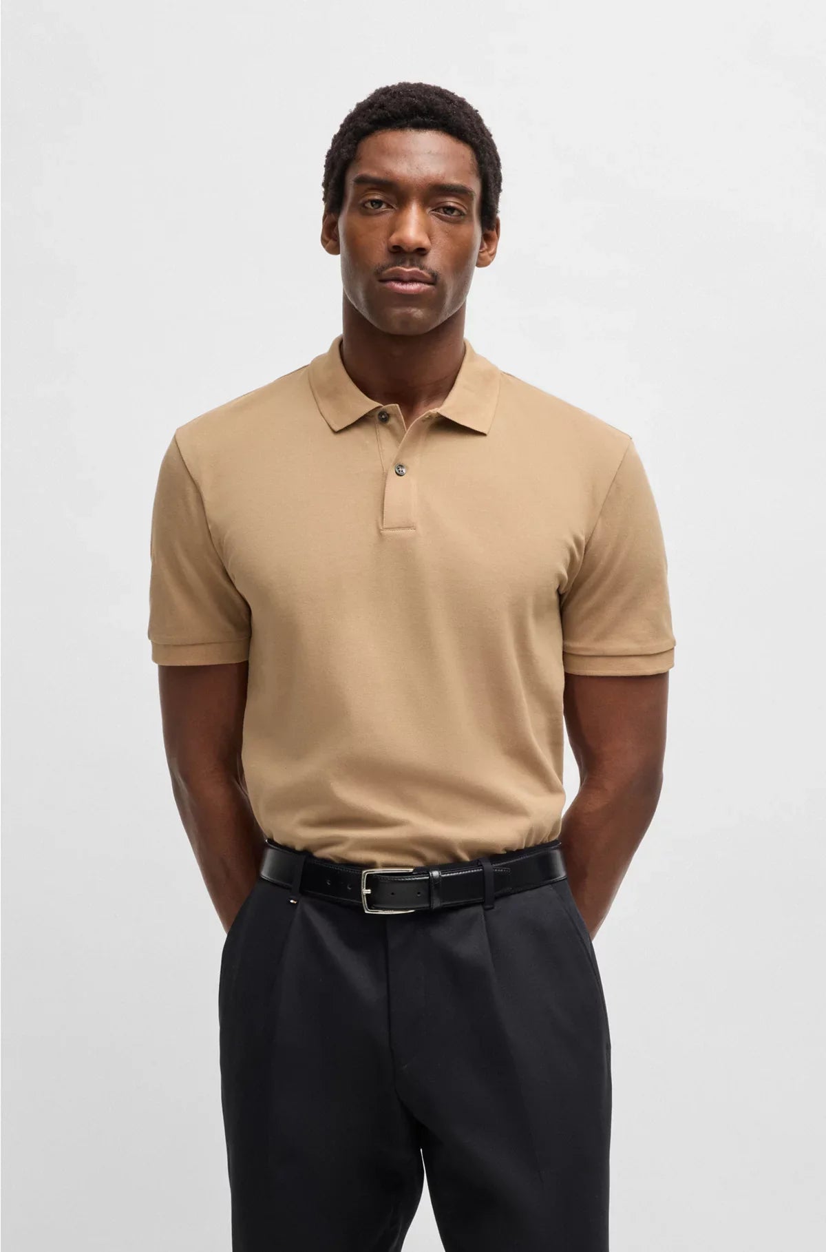 REGULAR-FIT POLO SHIRT IN COTTON PIQUE