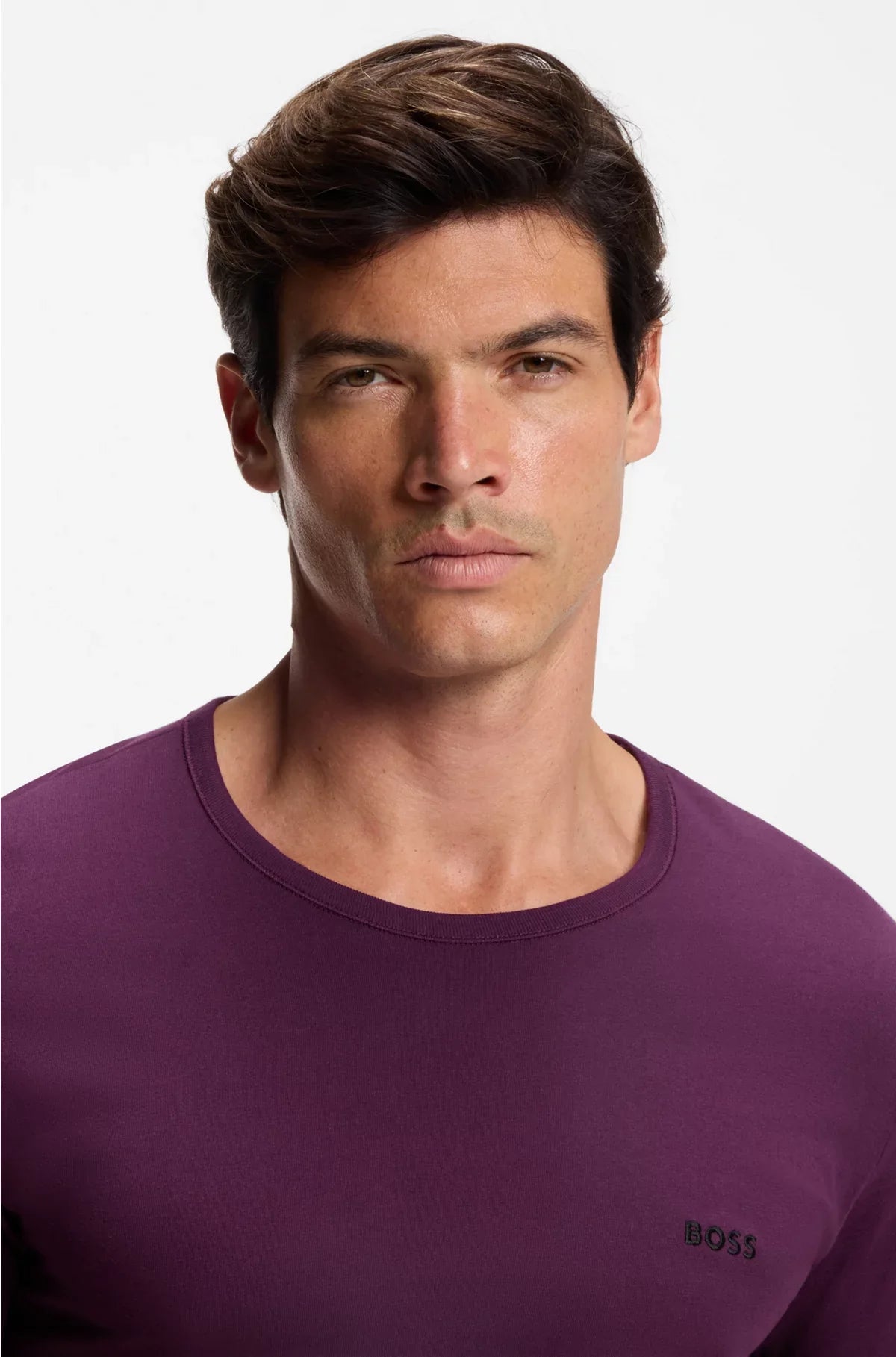 THREE-PACK OF UNDERWEAR T-SHIRTS WITH EMBROIDERED LOGOS
