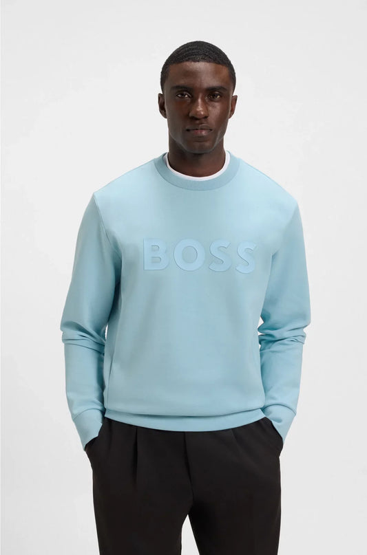 STRETCH-COTTON SWEATSHIRT WITH SANDWICH LOGO