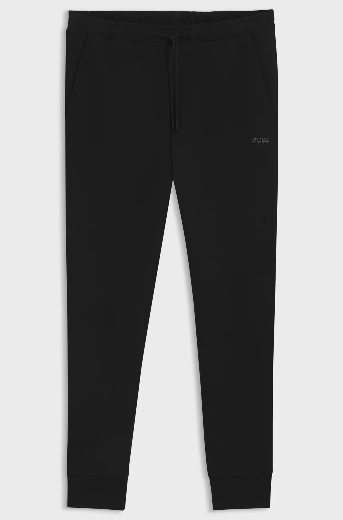 STRETCH-COTTON TRACKSUIT BOTTOMS WITH LOGO PRINT