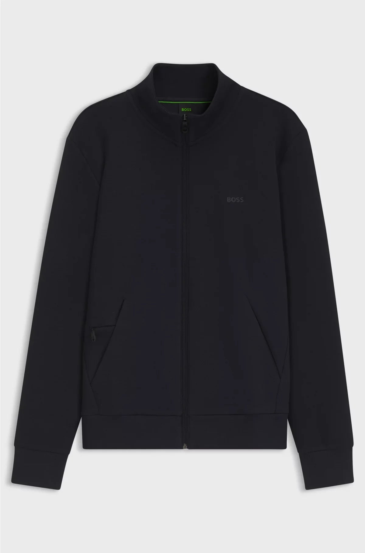 STRETCH-COTTON ZIP-UP SWEATSHIRT WITH LOGO PRINT