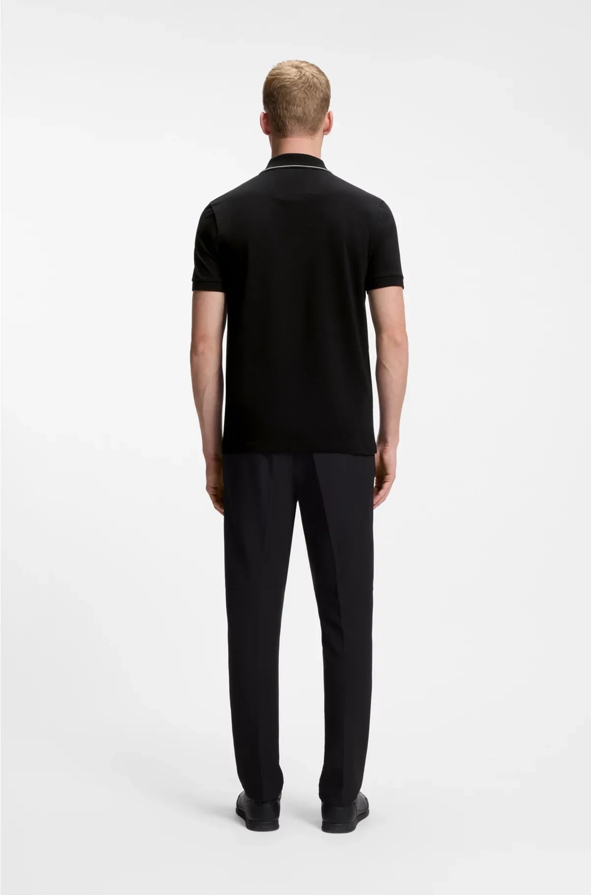 COTTON-PIQUE SLIM-FIT POLO SHIRT WITH TONAL LOGO